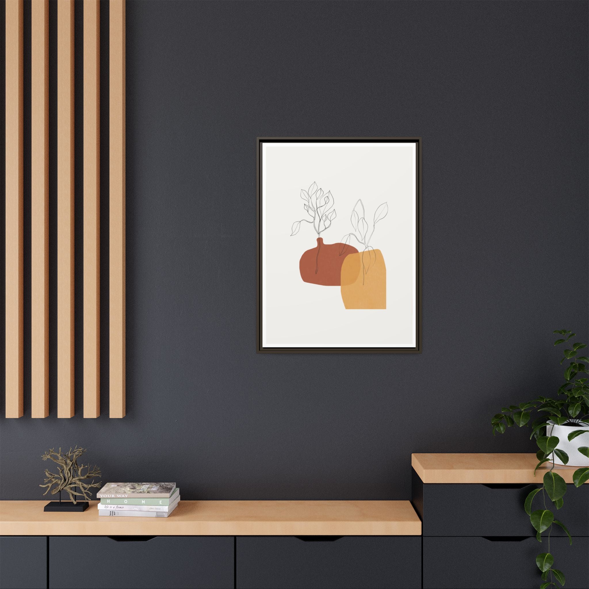 Terracotta Whisper Forms - Framed