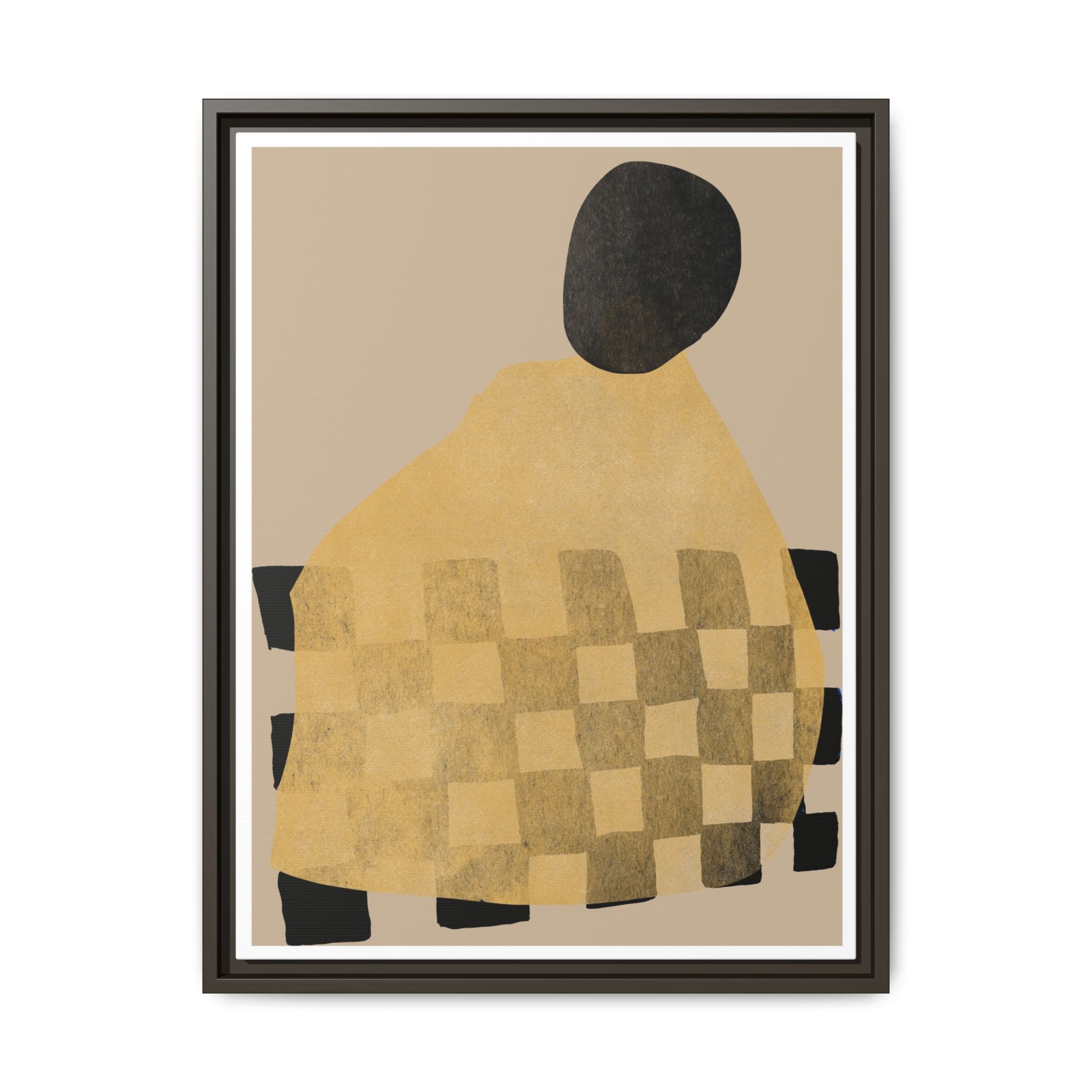 Golden Hearth Pattern Drift - Framed