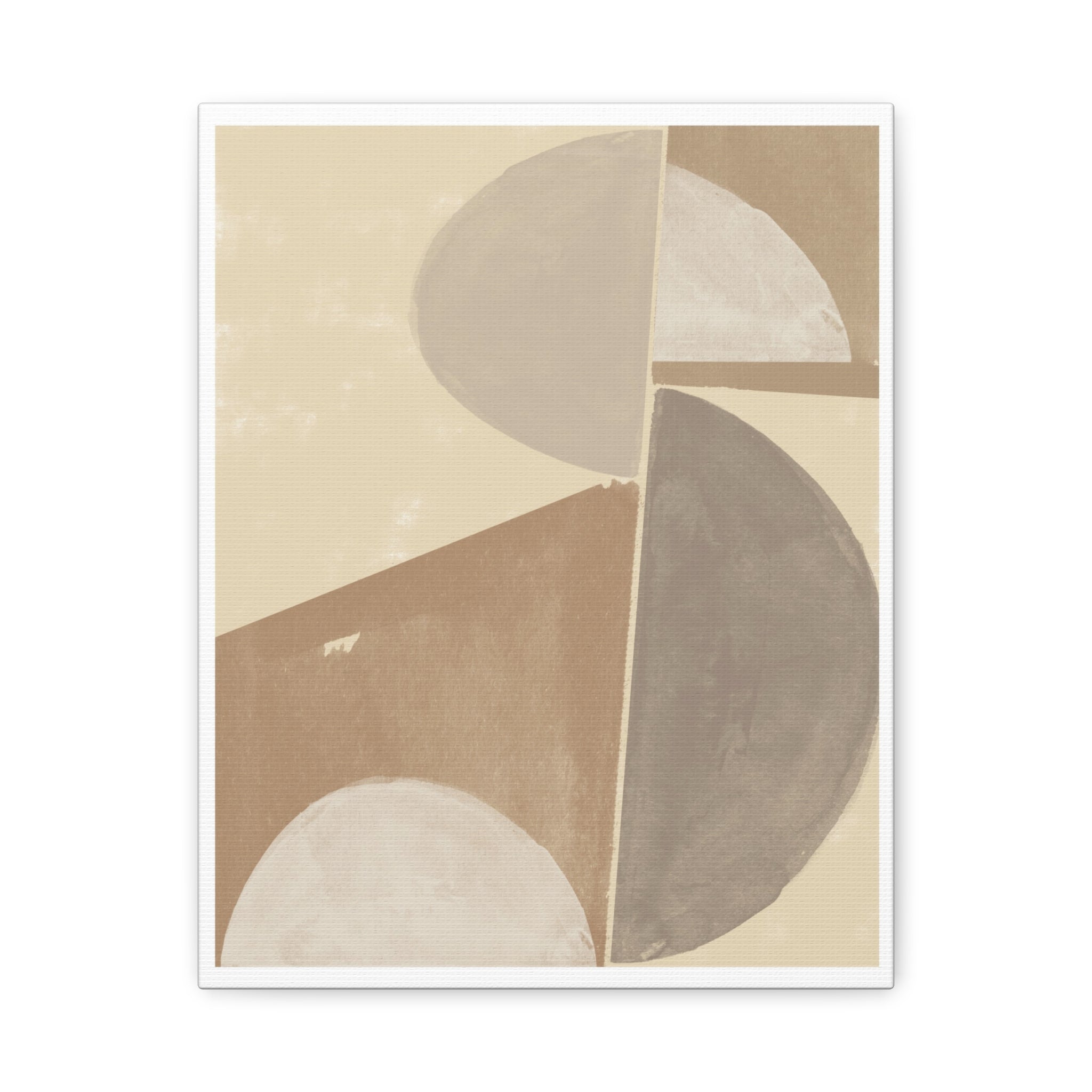 Desert Moon Geometry Echo - Canvas