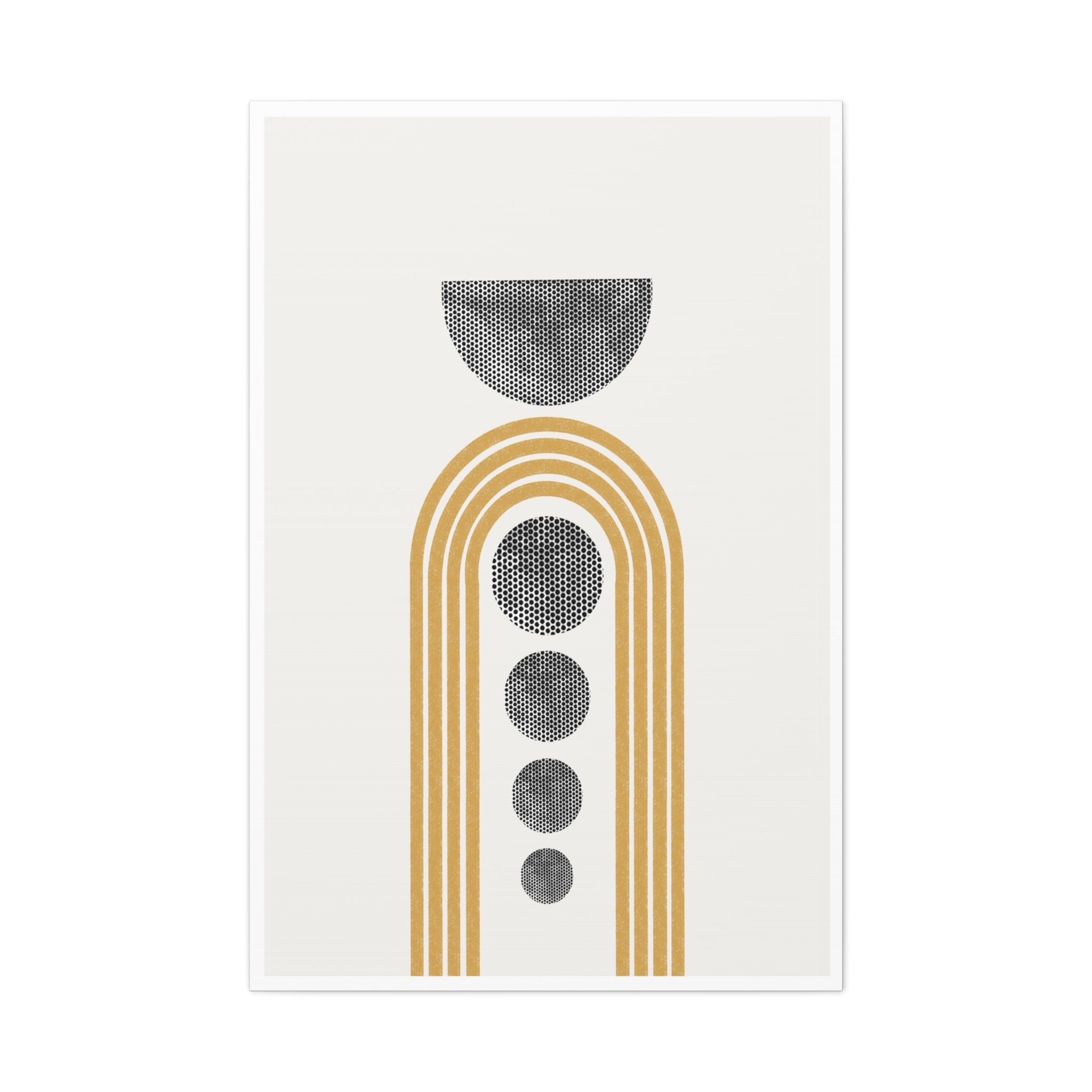 Golden Orbit Cascade - Canvas