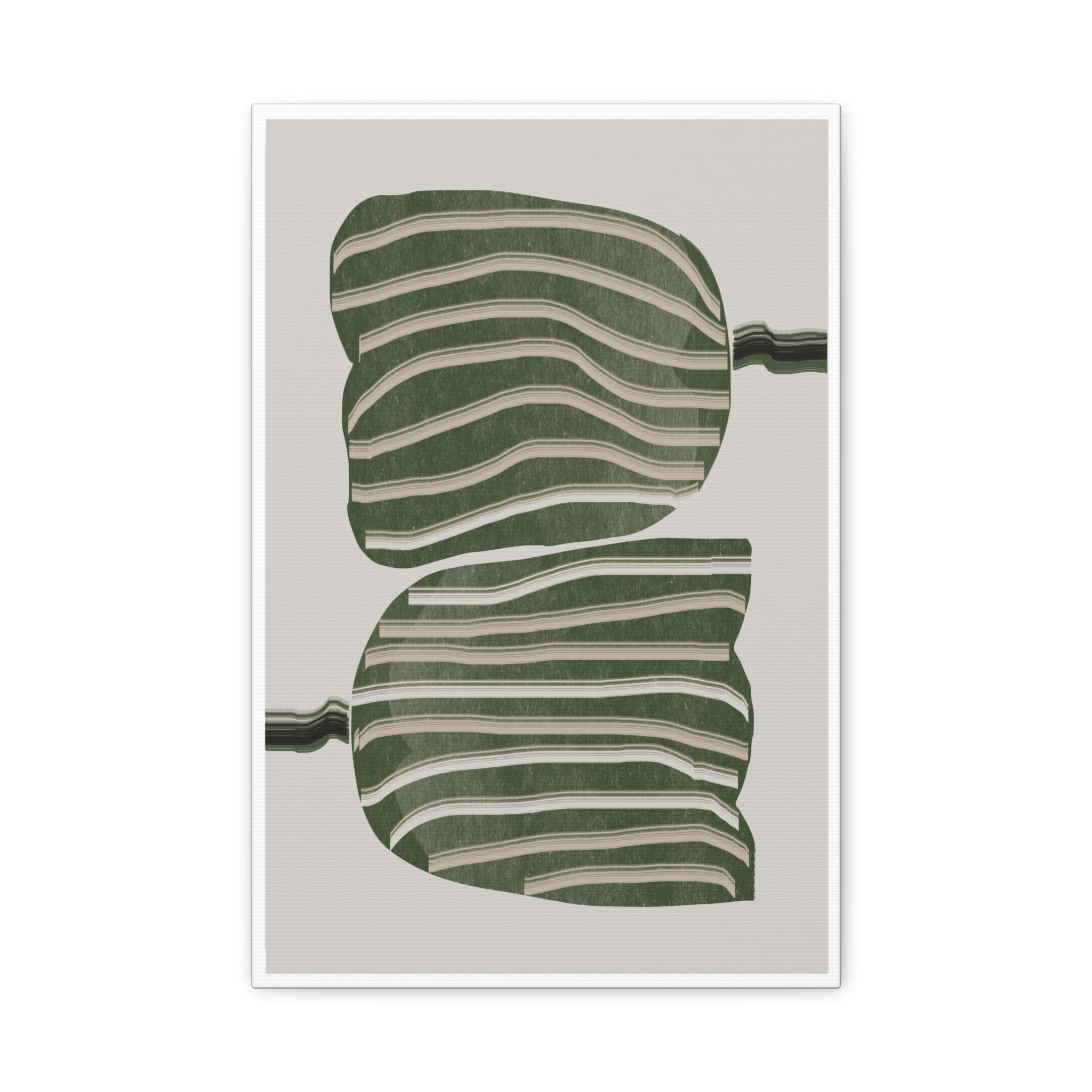 Verdant Echo Layers - Canvas