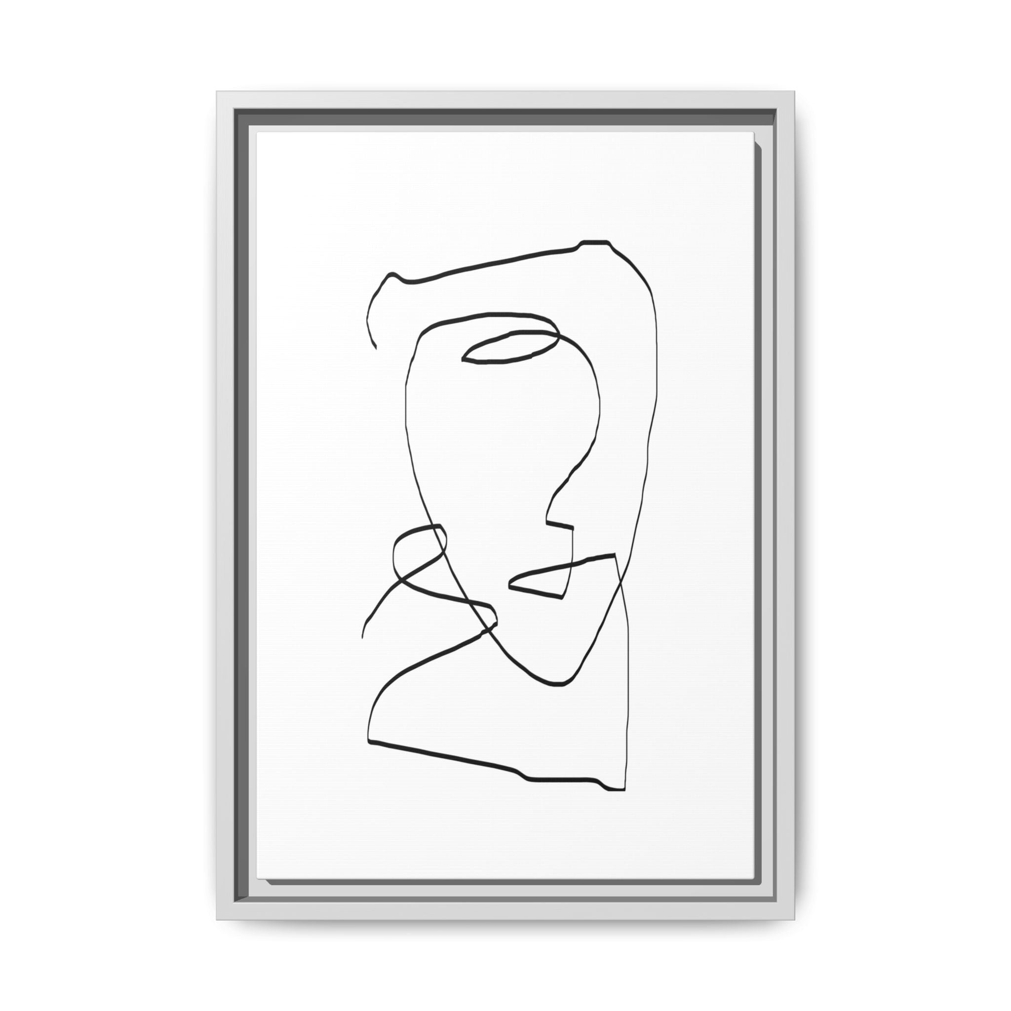 Silent Contour Reverie - Framed