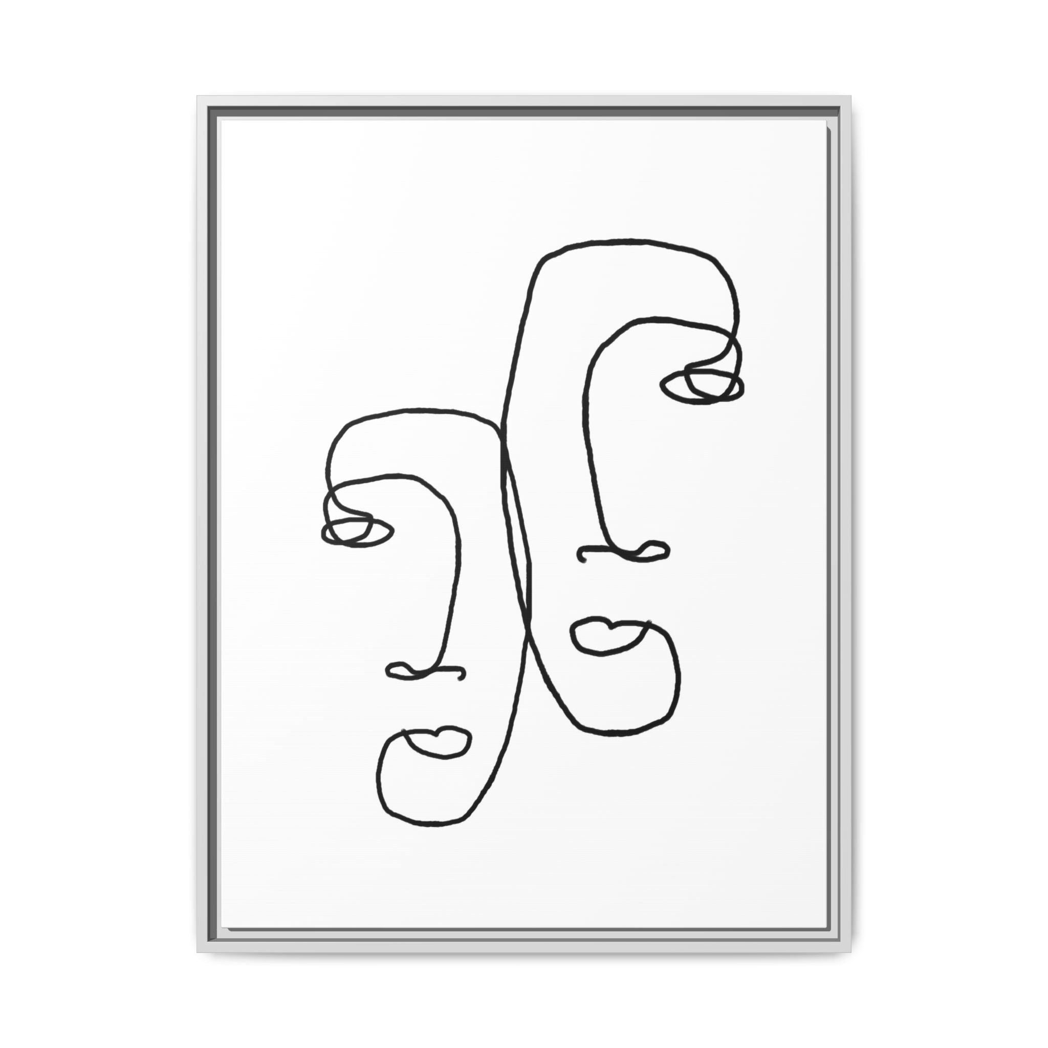 Silent Dual Reflections - Framed
