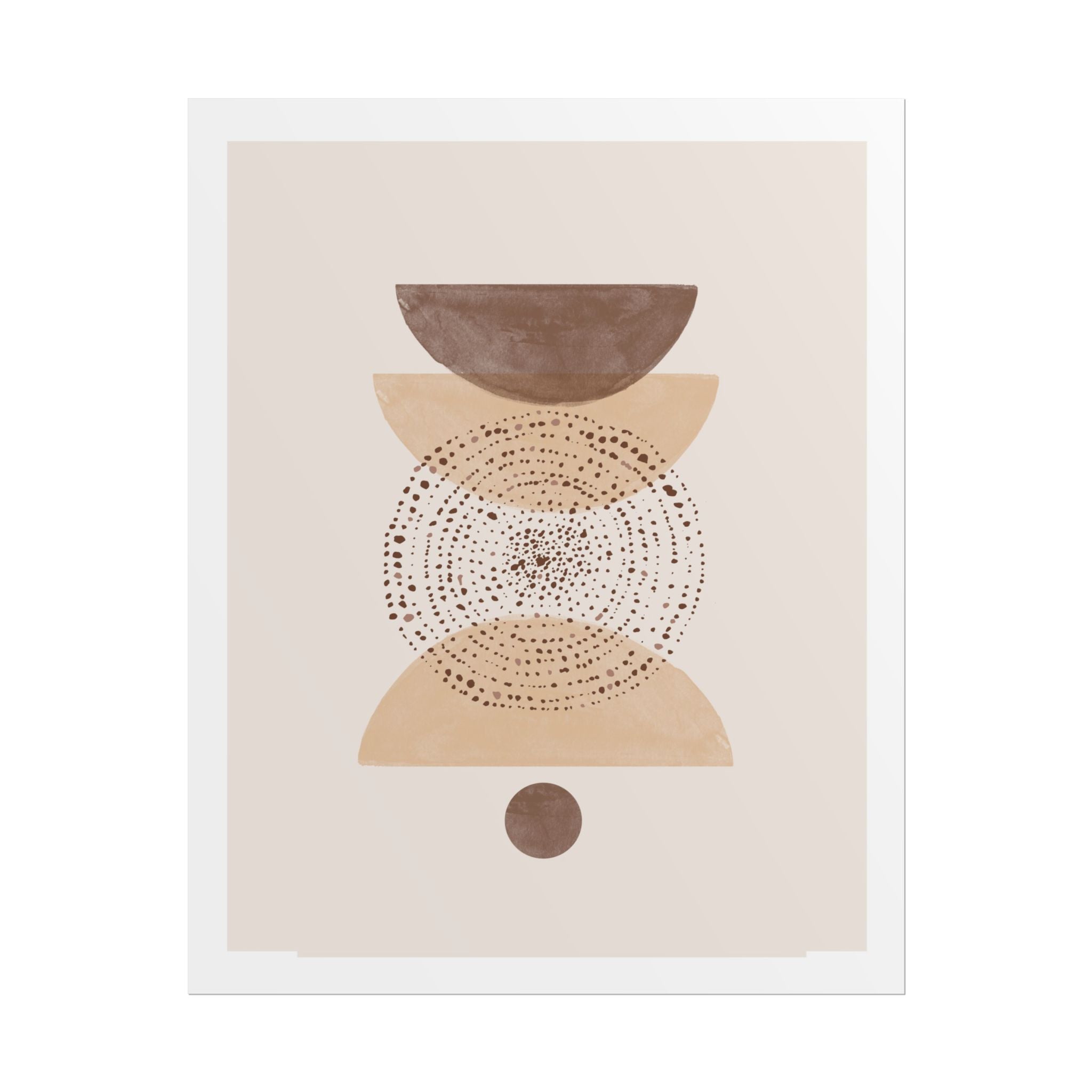 Terracotta Orbit Balance - Poster