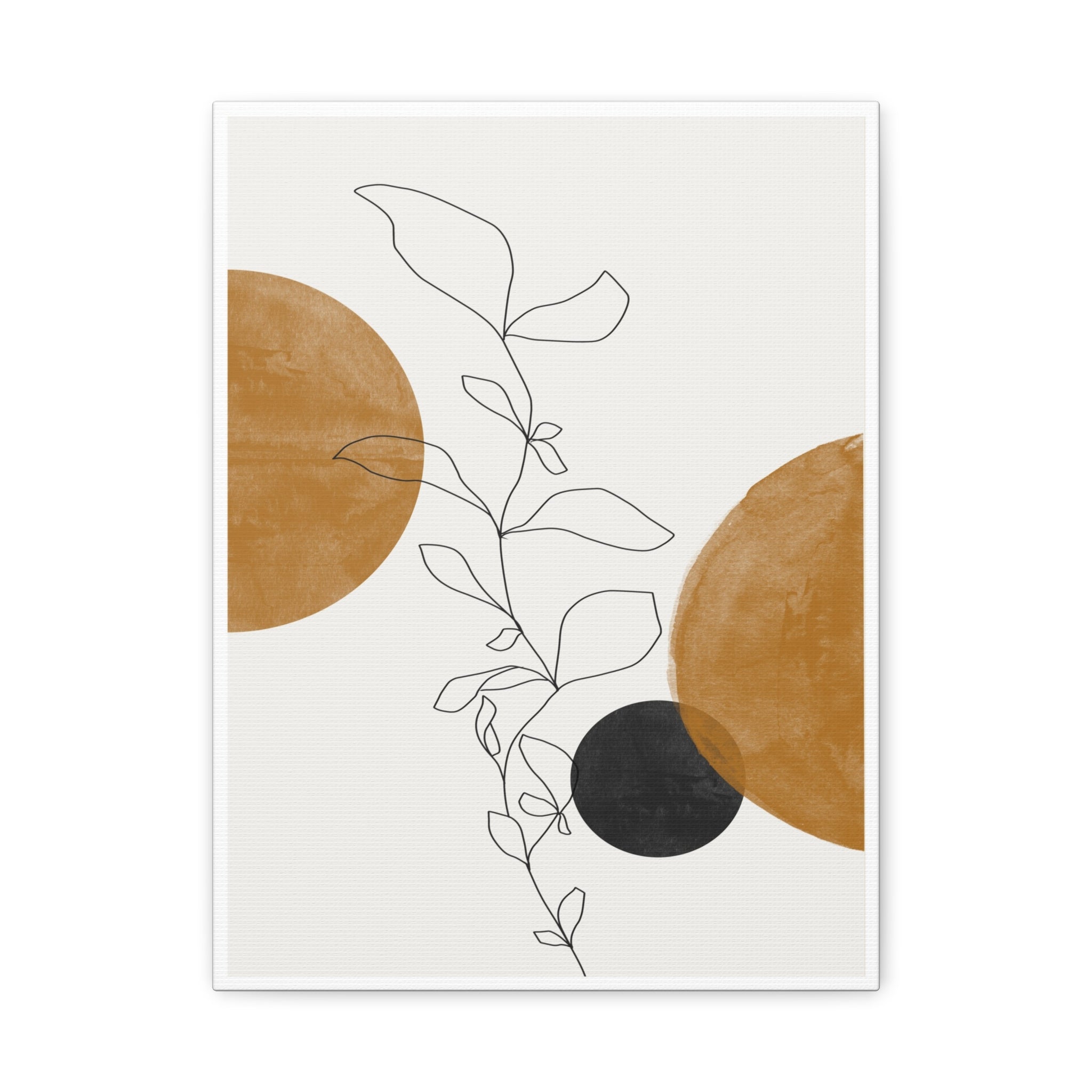 Amber Botanical Drift - Canvas