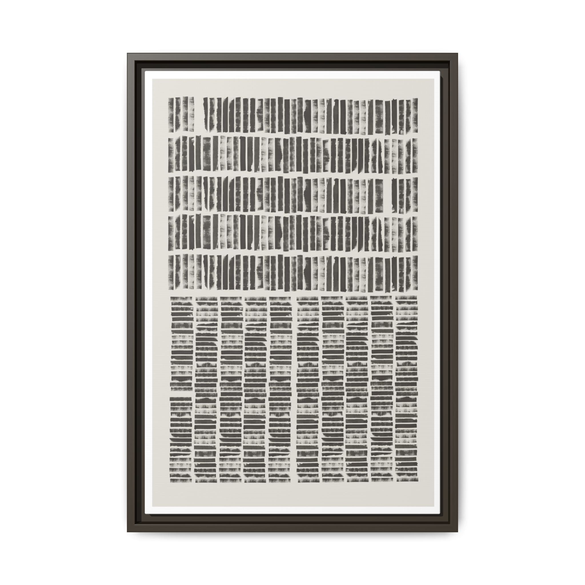 Shadow Rhythm Columns - Framed