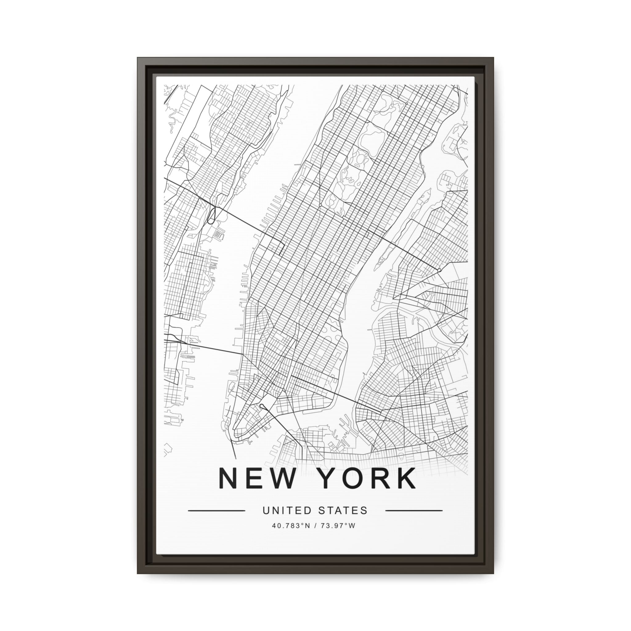 Metropolitan Gridline Reverie - Framed