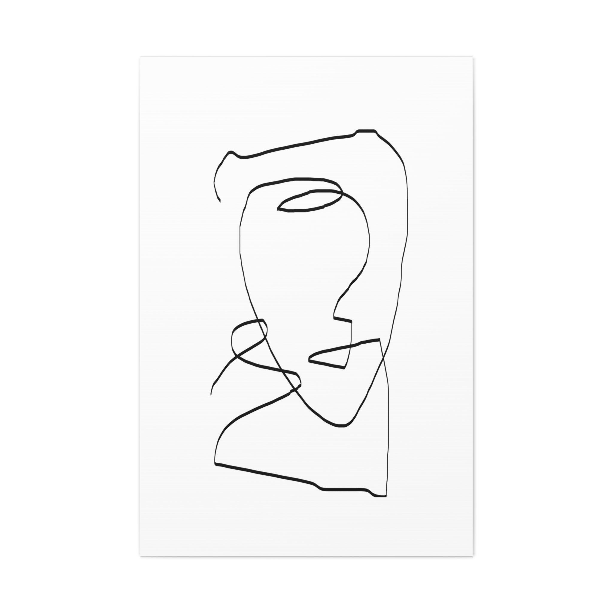 Silent Contour Reverie - Canvas