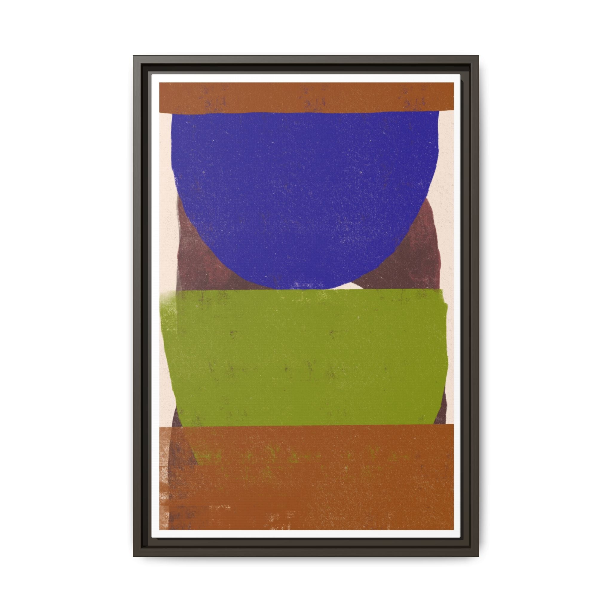 Cobalt Meadow Horizon - Framed