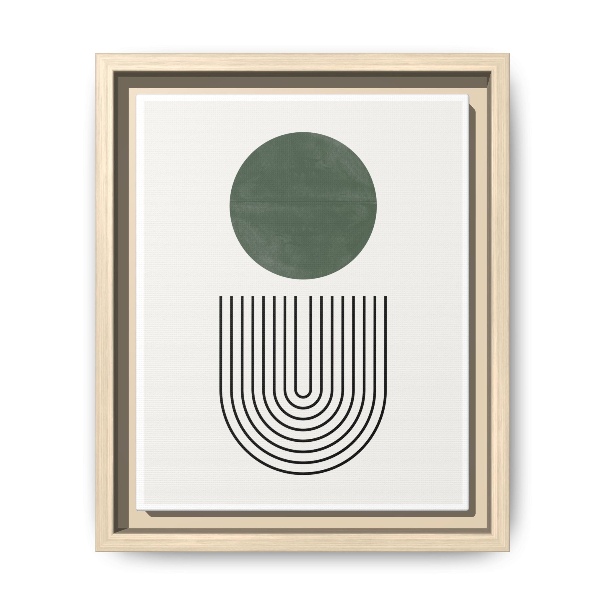 Emerald Orbit Pathways - Framed
