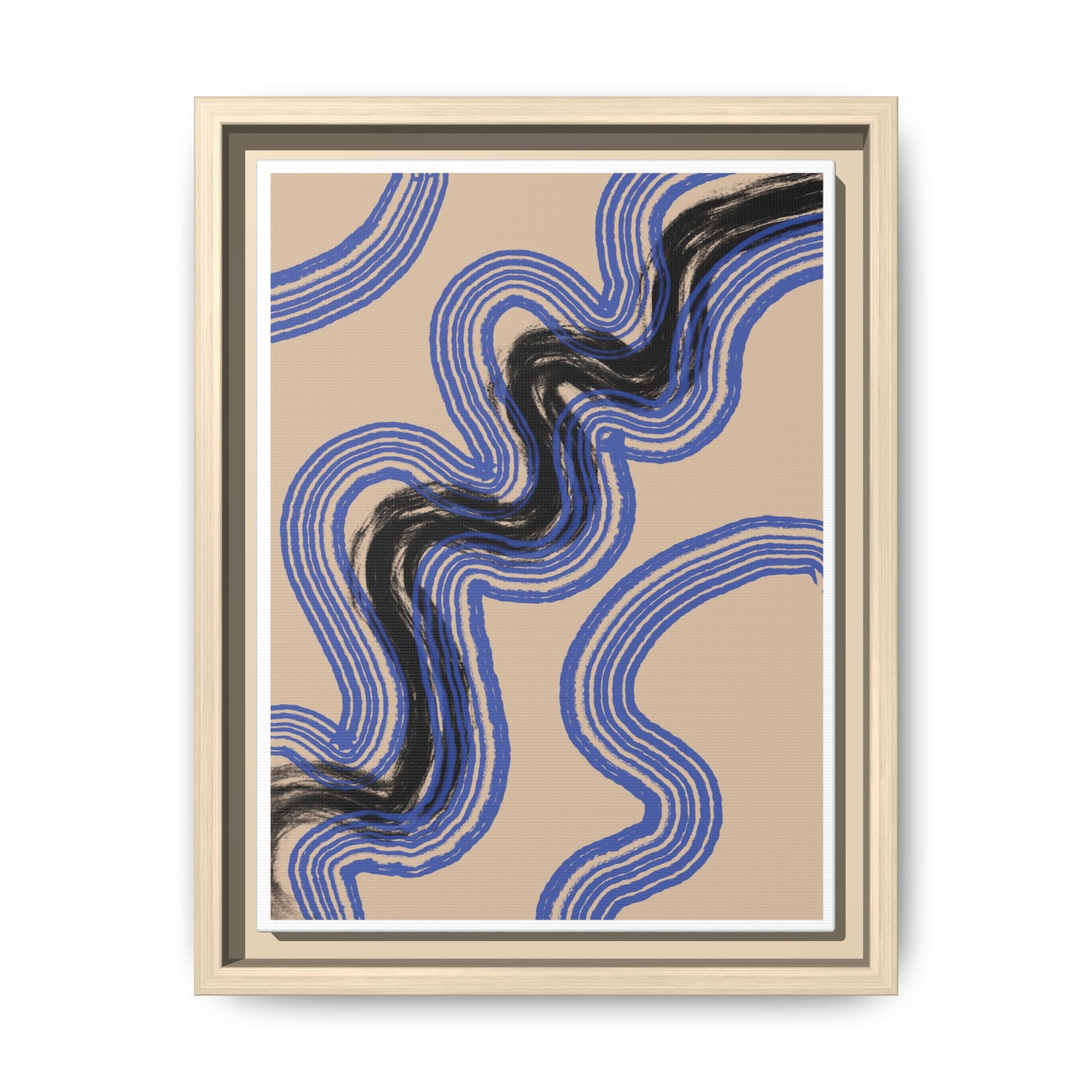 Indigo Rhythm Passage - Framed