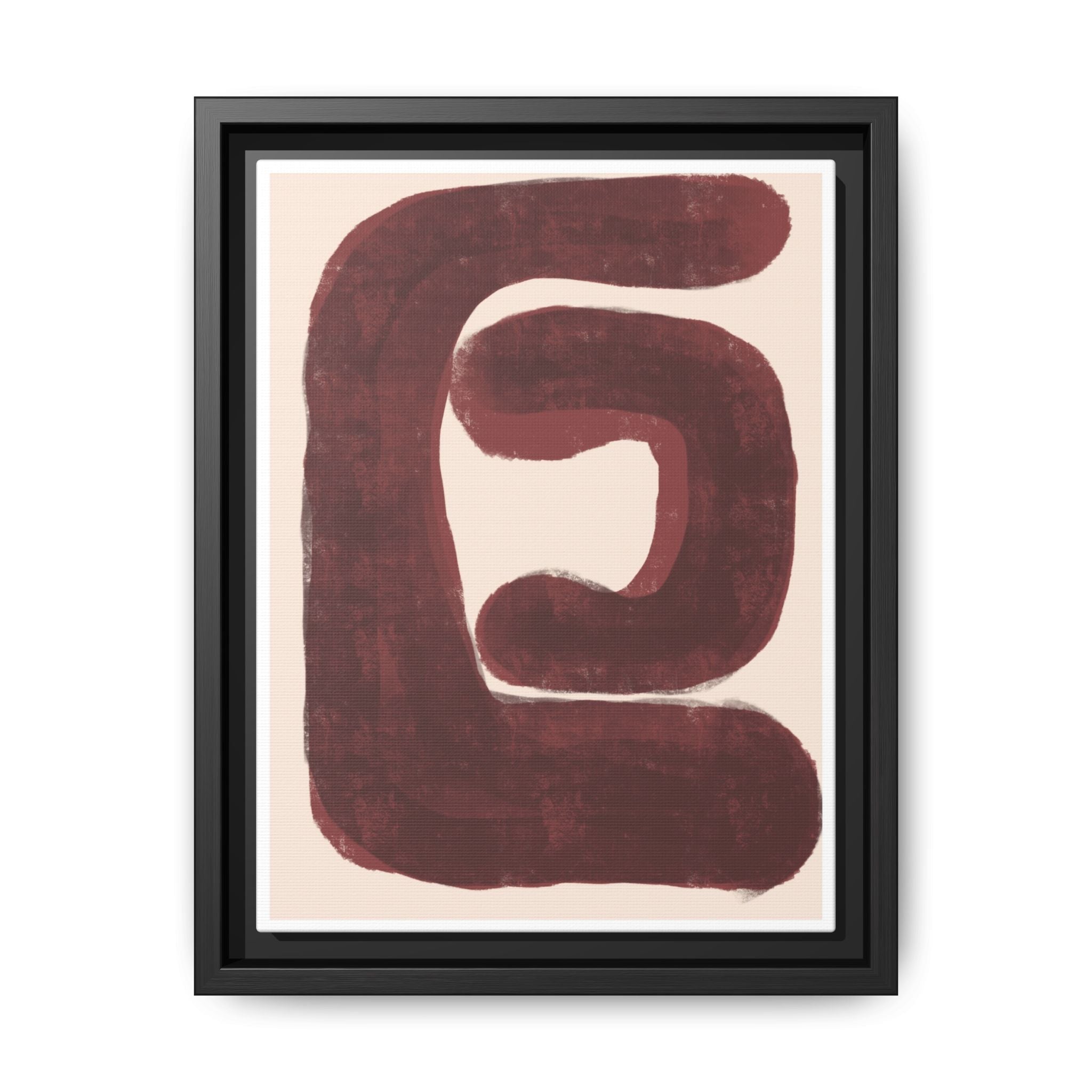 Burgundy Echo Form - Framed