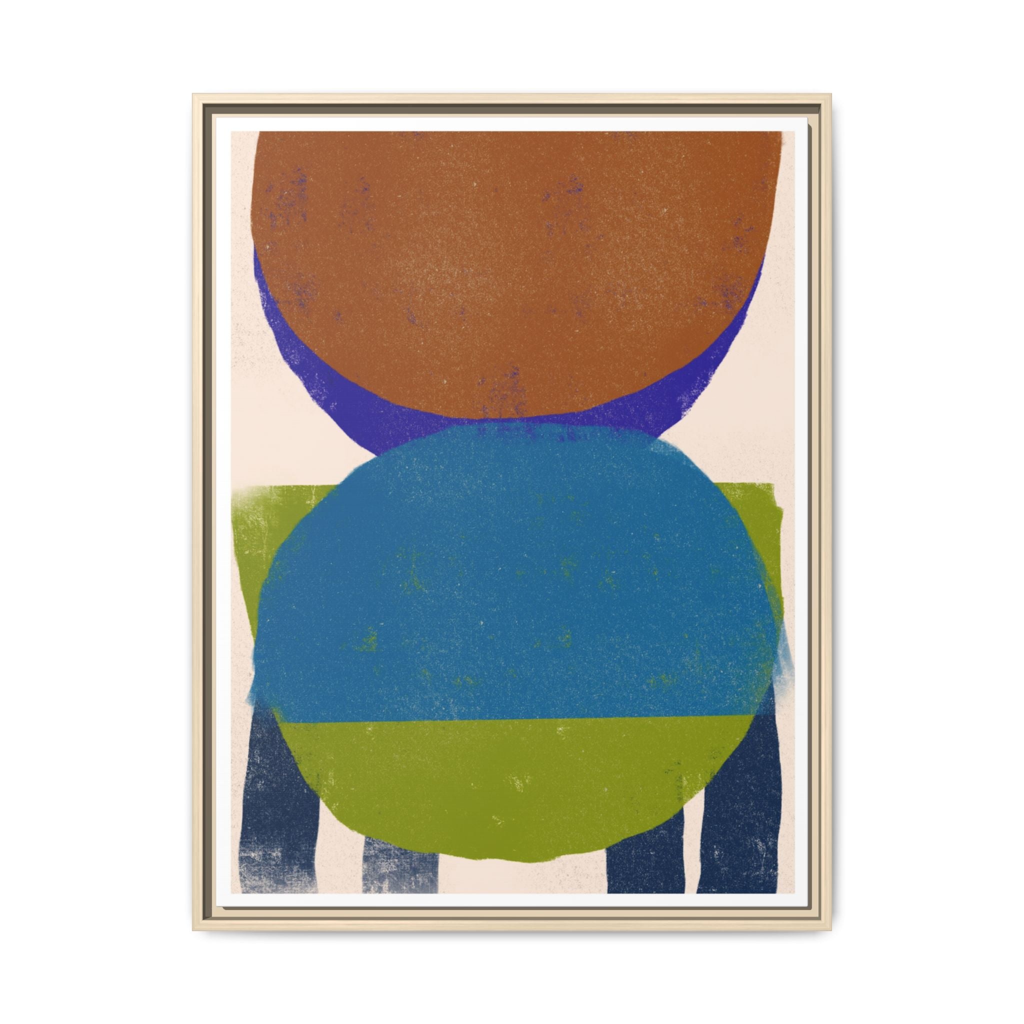 Azure Meadow Eclipse - Framed