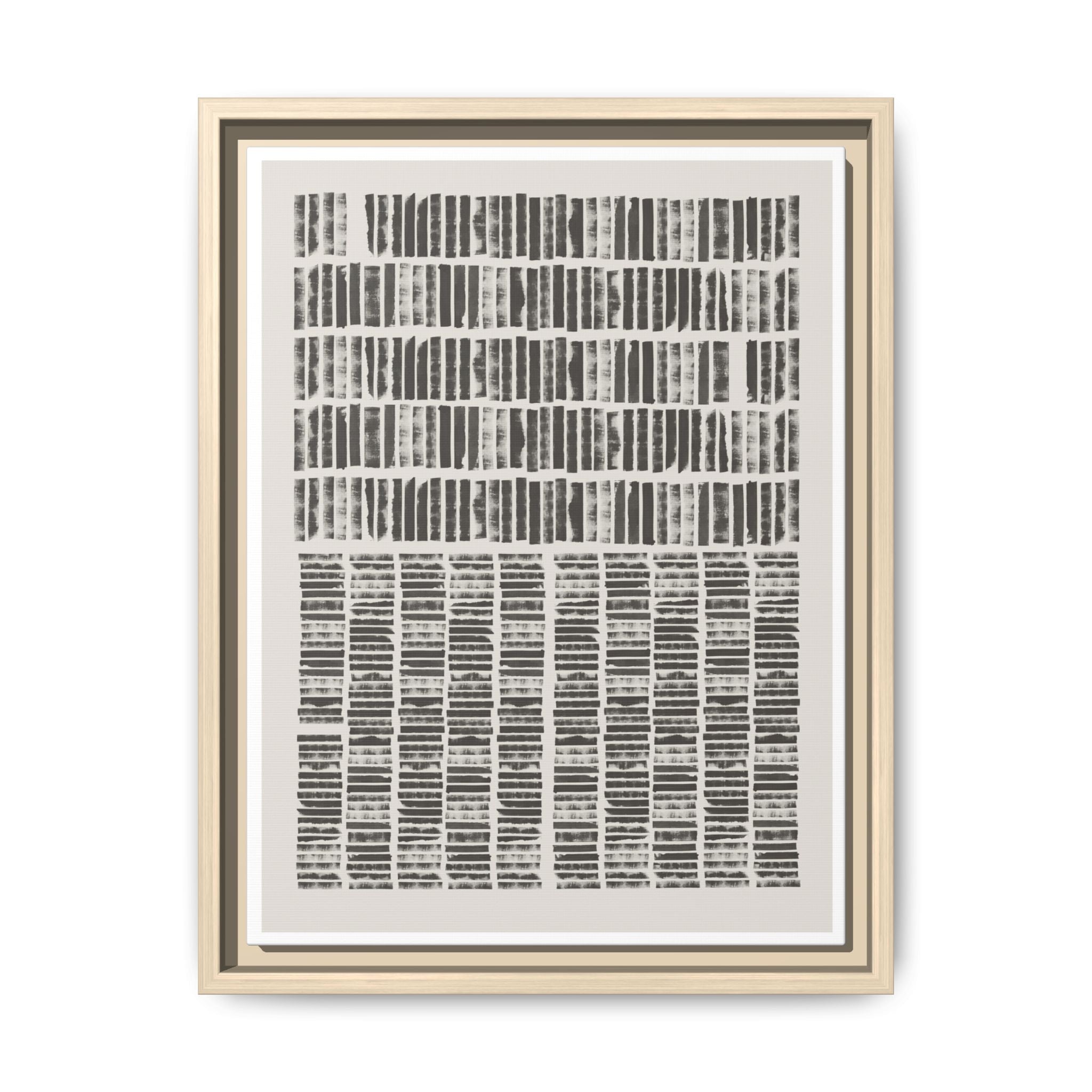 Shadow Rhythm Columns - Framed