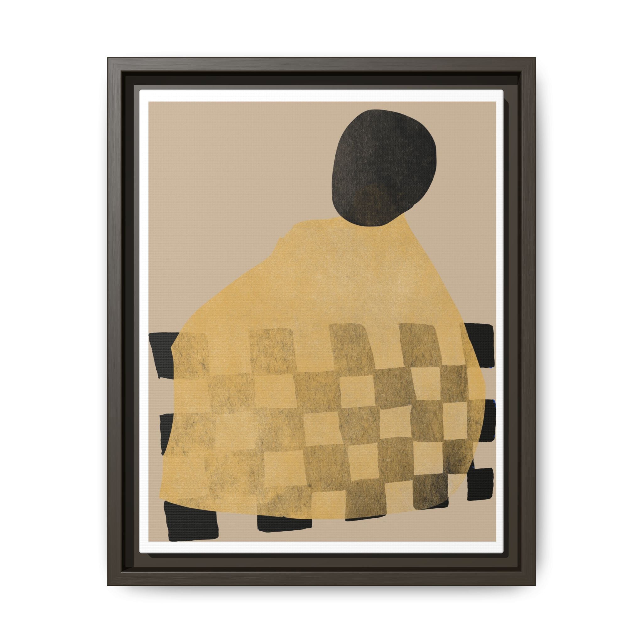 Golden Hearth Pattern Drift - Framed
