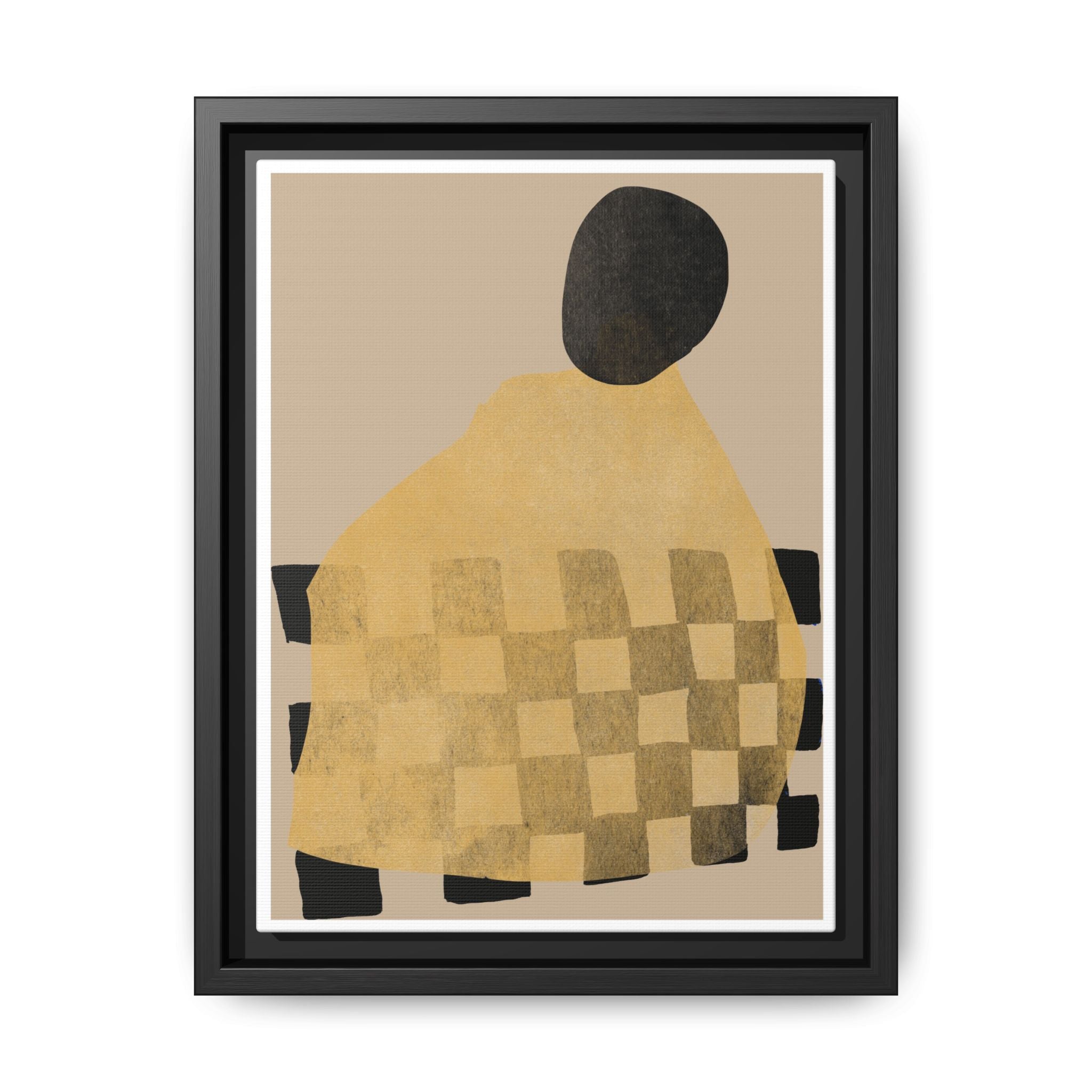 Golden Hearth Pattern Drift - Framed