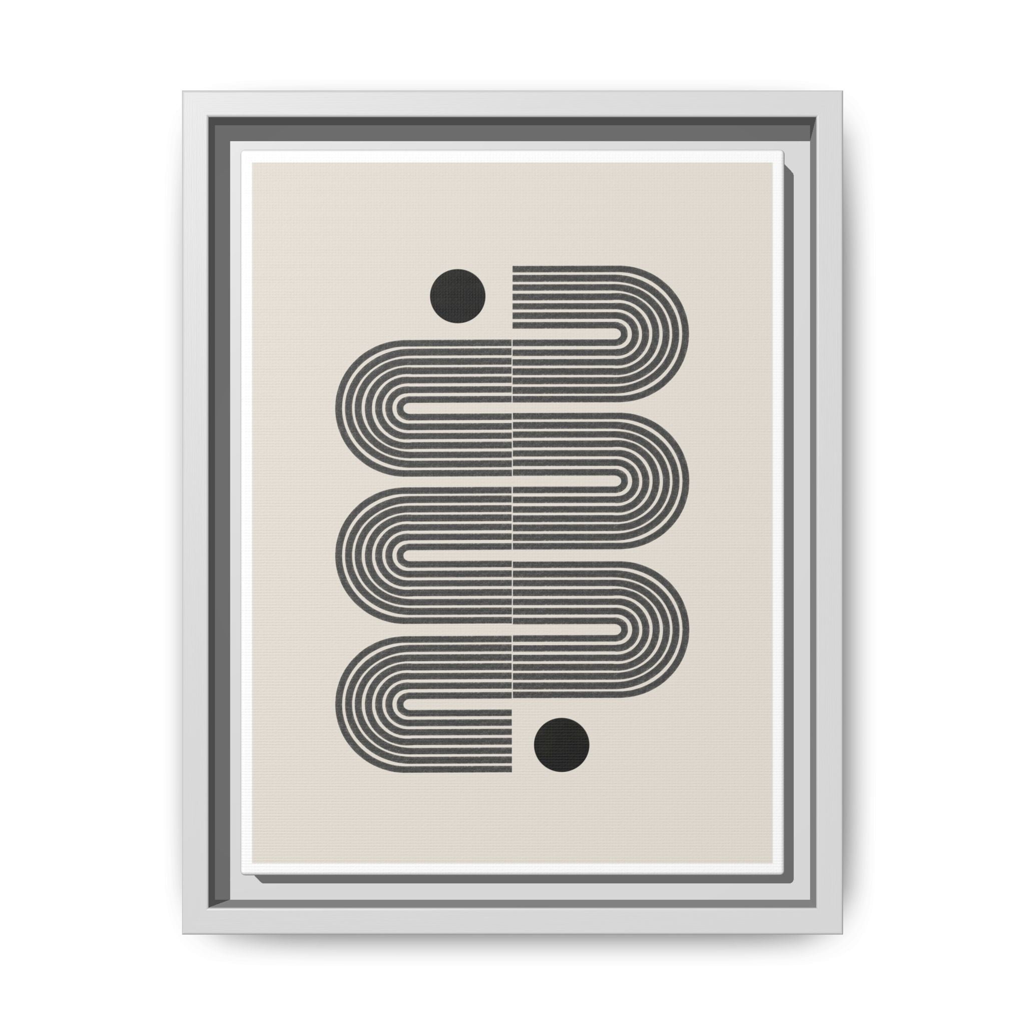 Midnight Circuit Flow - Framed