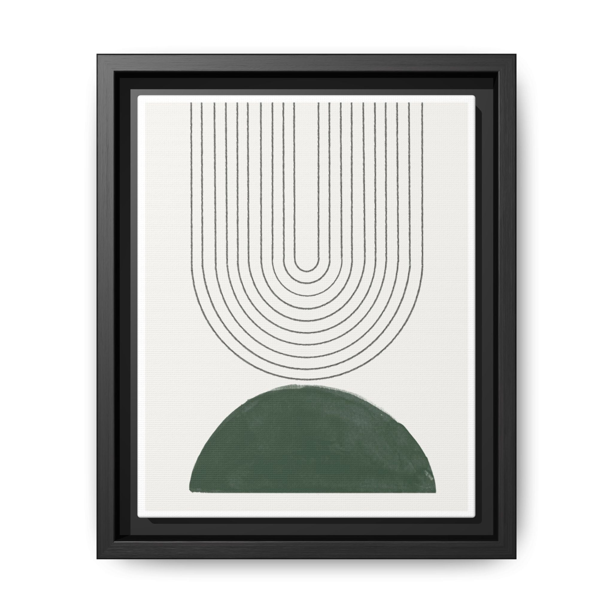 Emerald Echo Pathways - Framed
