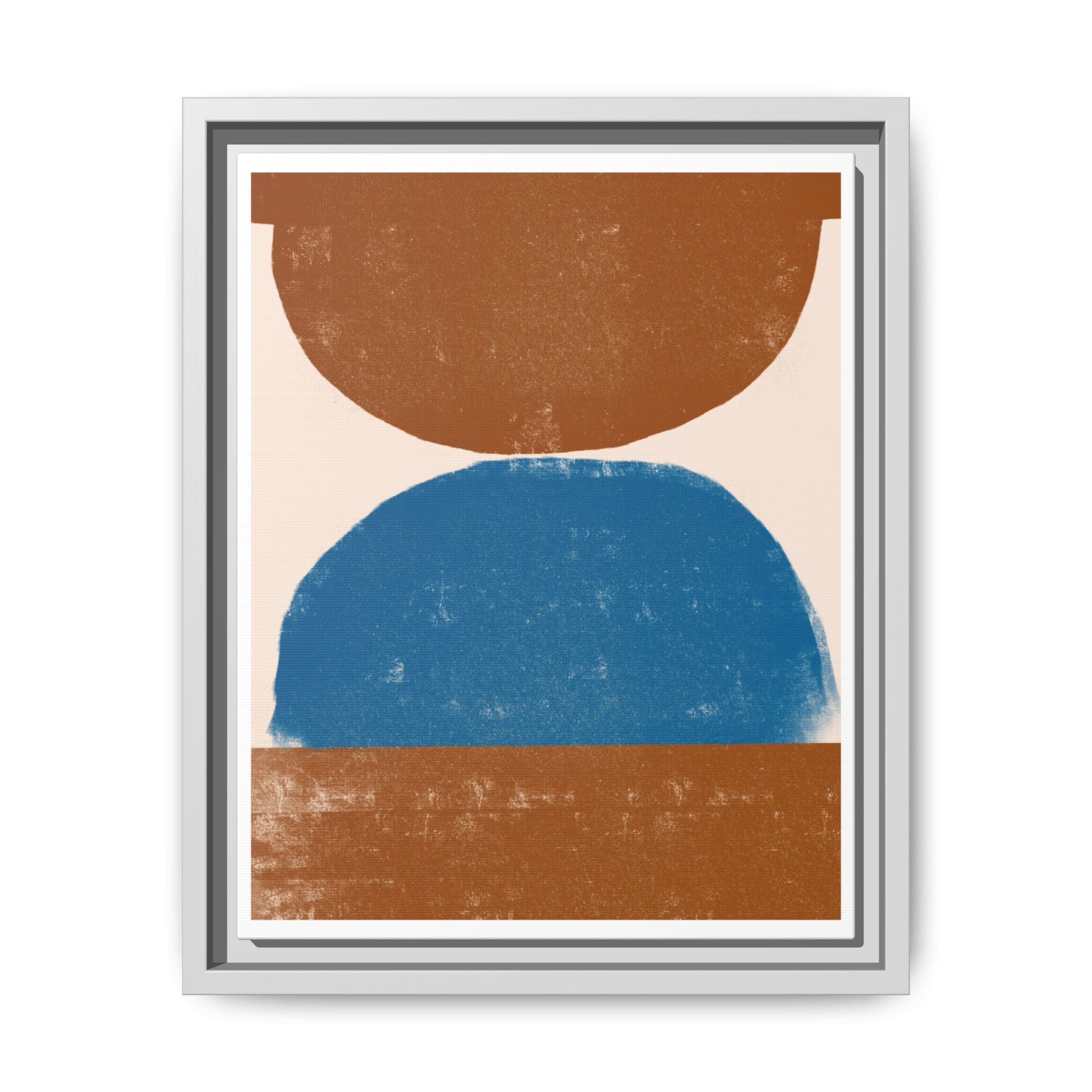 Cobalt Ember Equilibrium - Framed