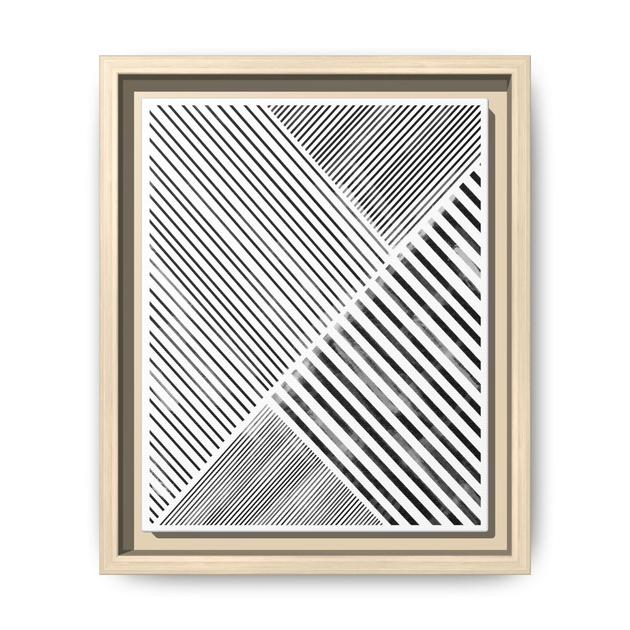Monochrome Motion Angles - Framed