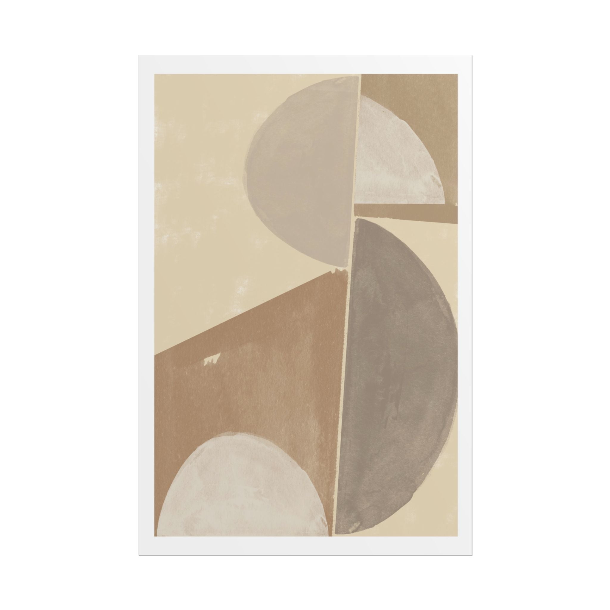 Desert Moon Geometry Echo - Poster