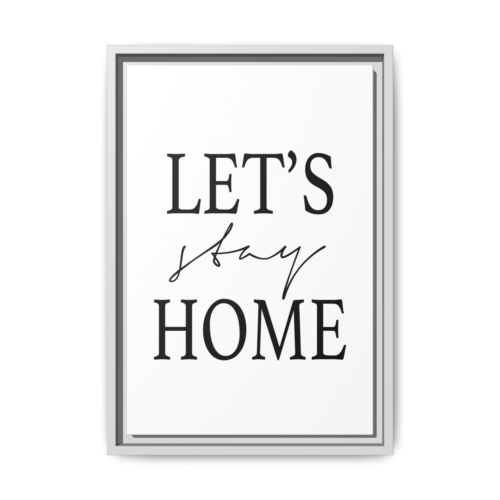 Gentle Haven Typography Glow - Framed