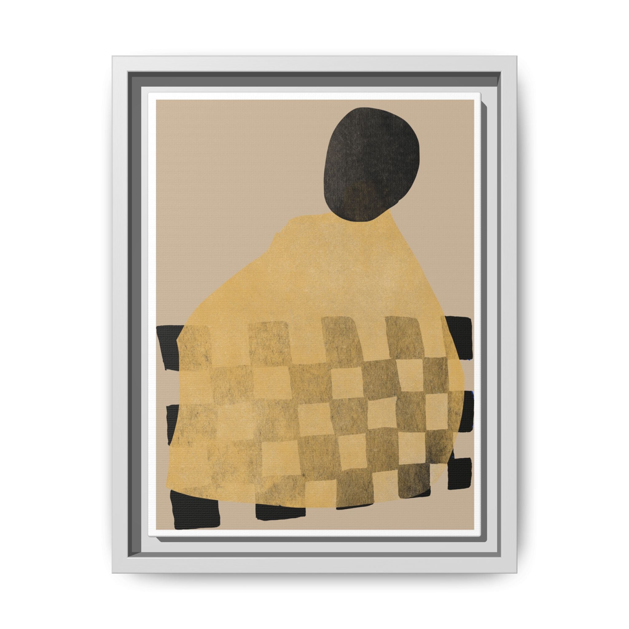 Golden Hearth Pattern Drift - Framed