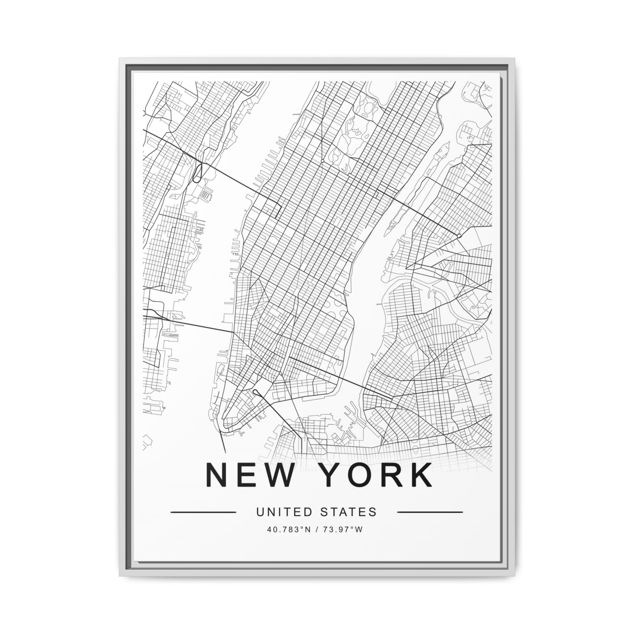 Metropolitan Gridline Reverie - Framed