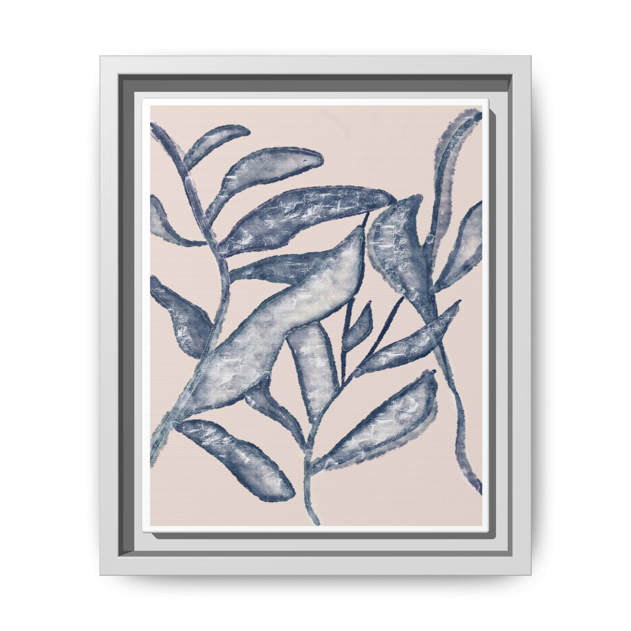 Moonlit Botanical Veil - Framed