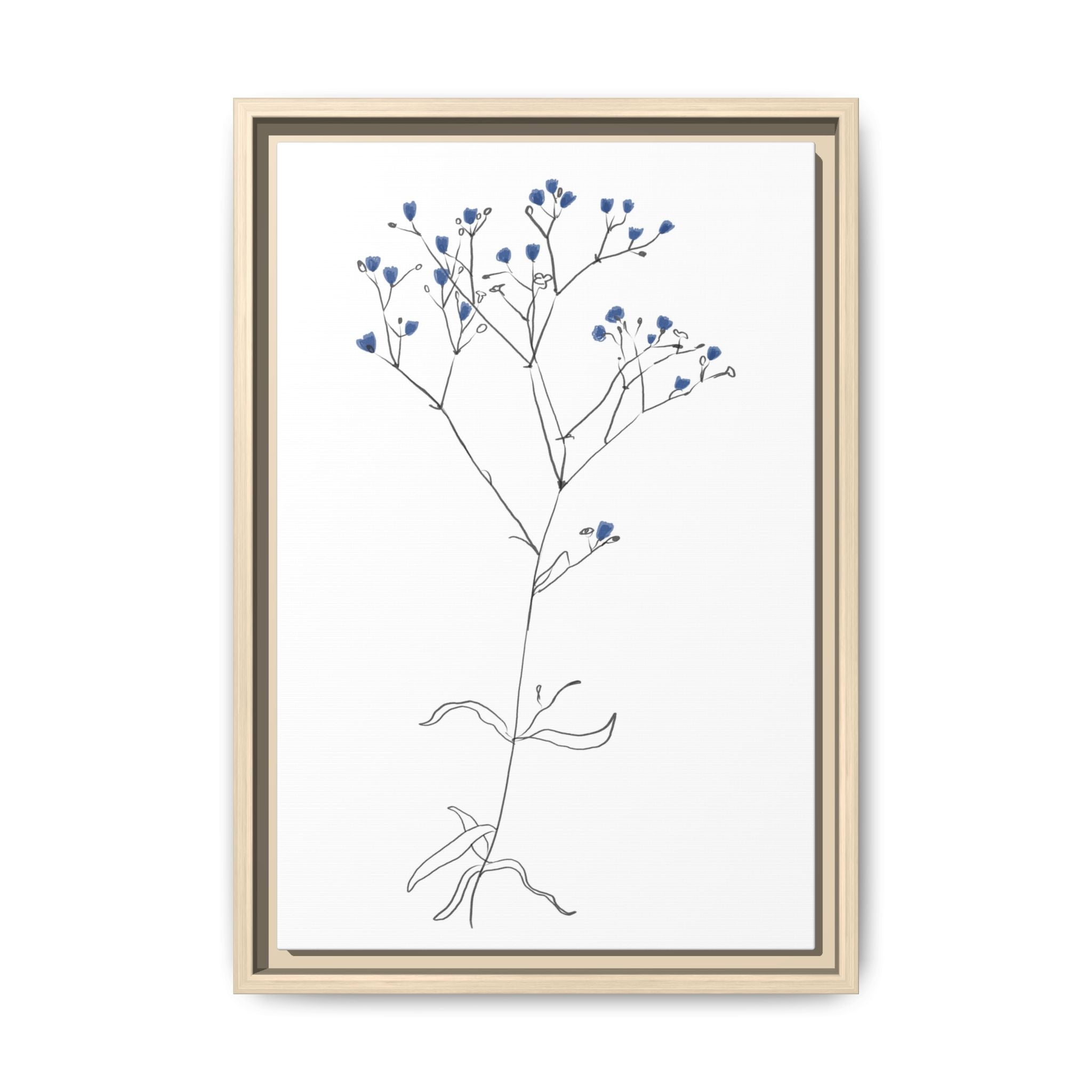 Blue Meadow Whisper - Framed