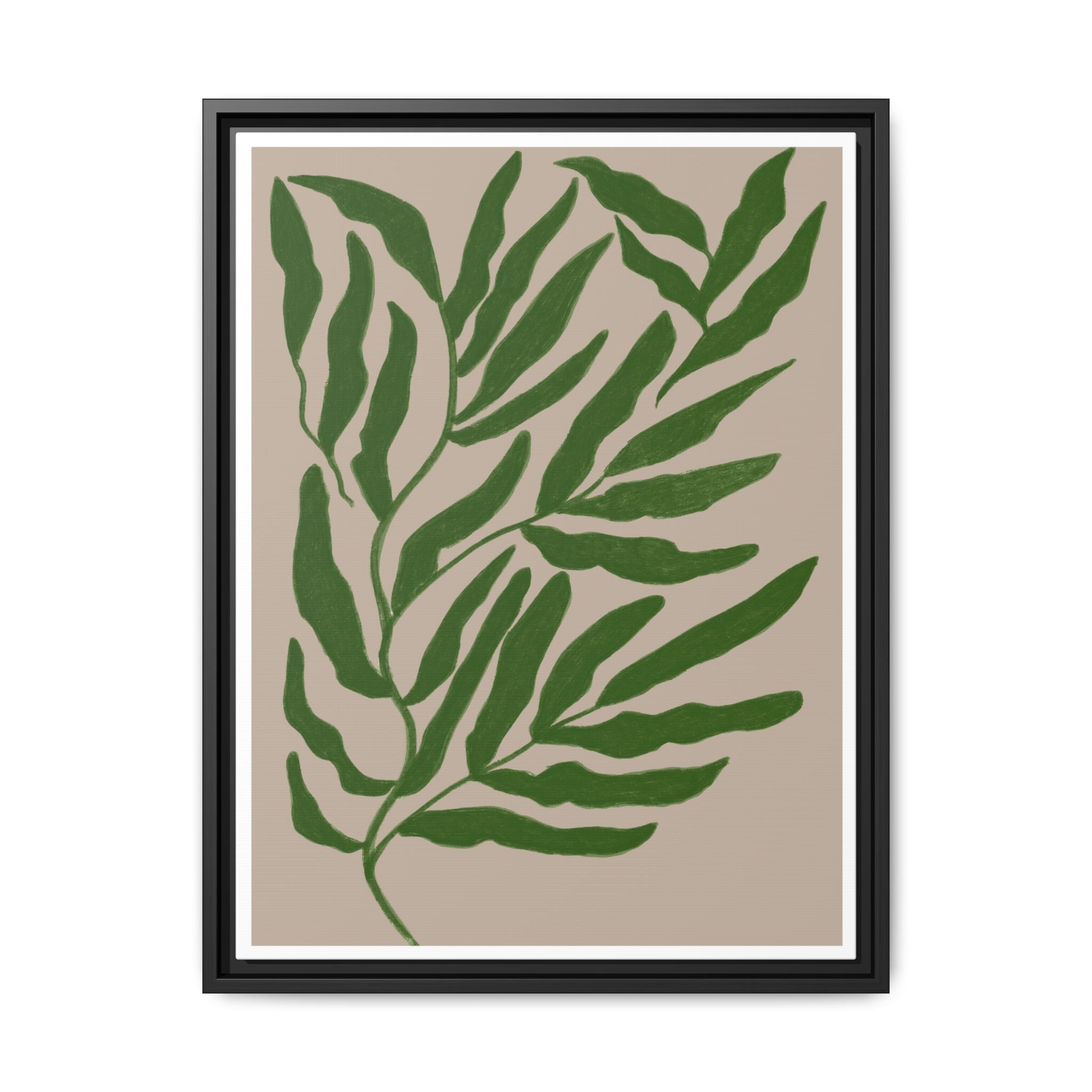 Emerald Canopy Drift - Framed