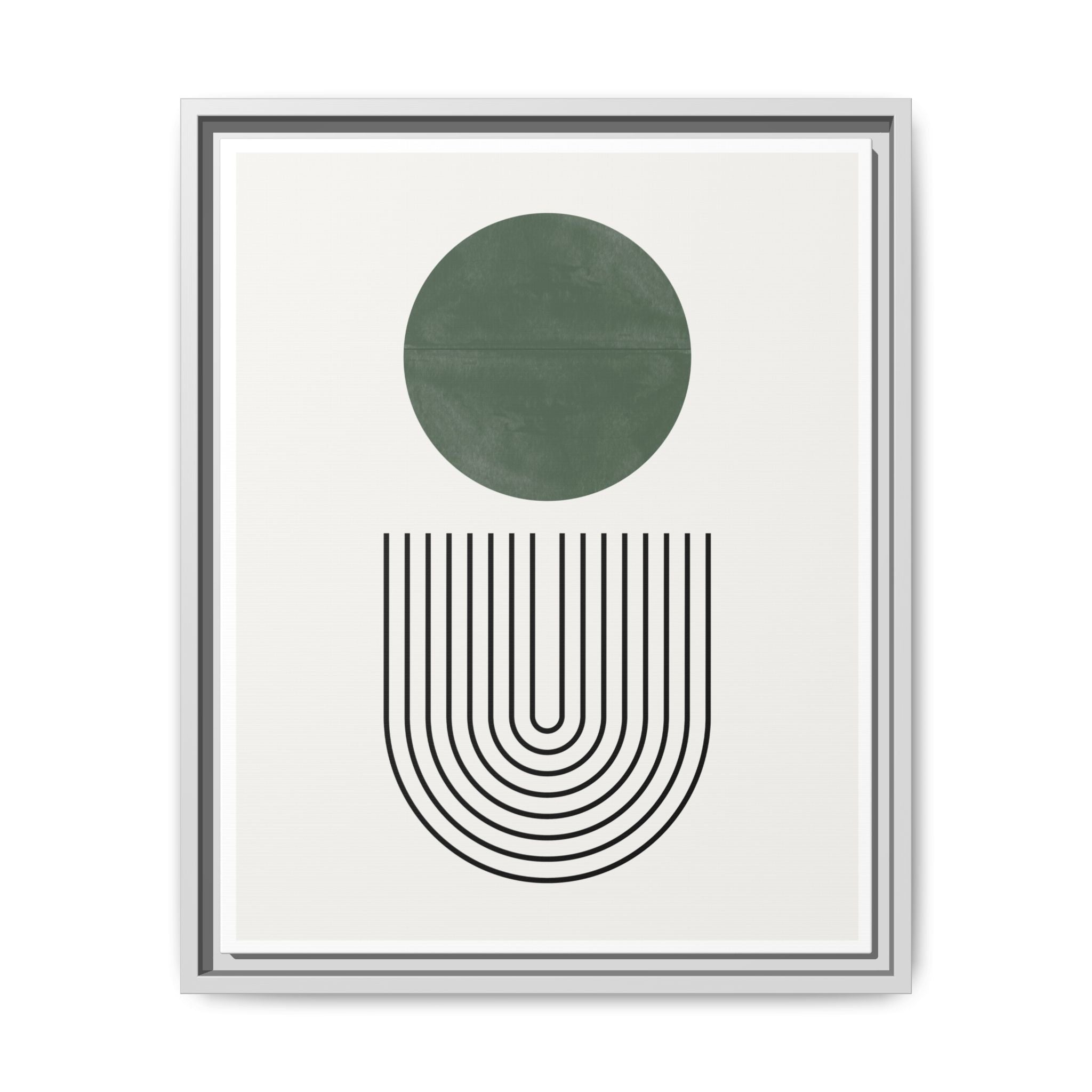 Emerald Orbit Pathways - Framed