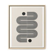Midnight Circuit Flow - Framed