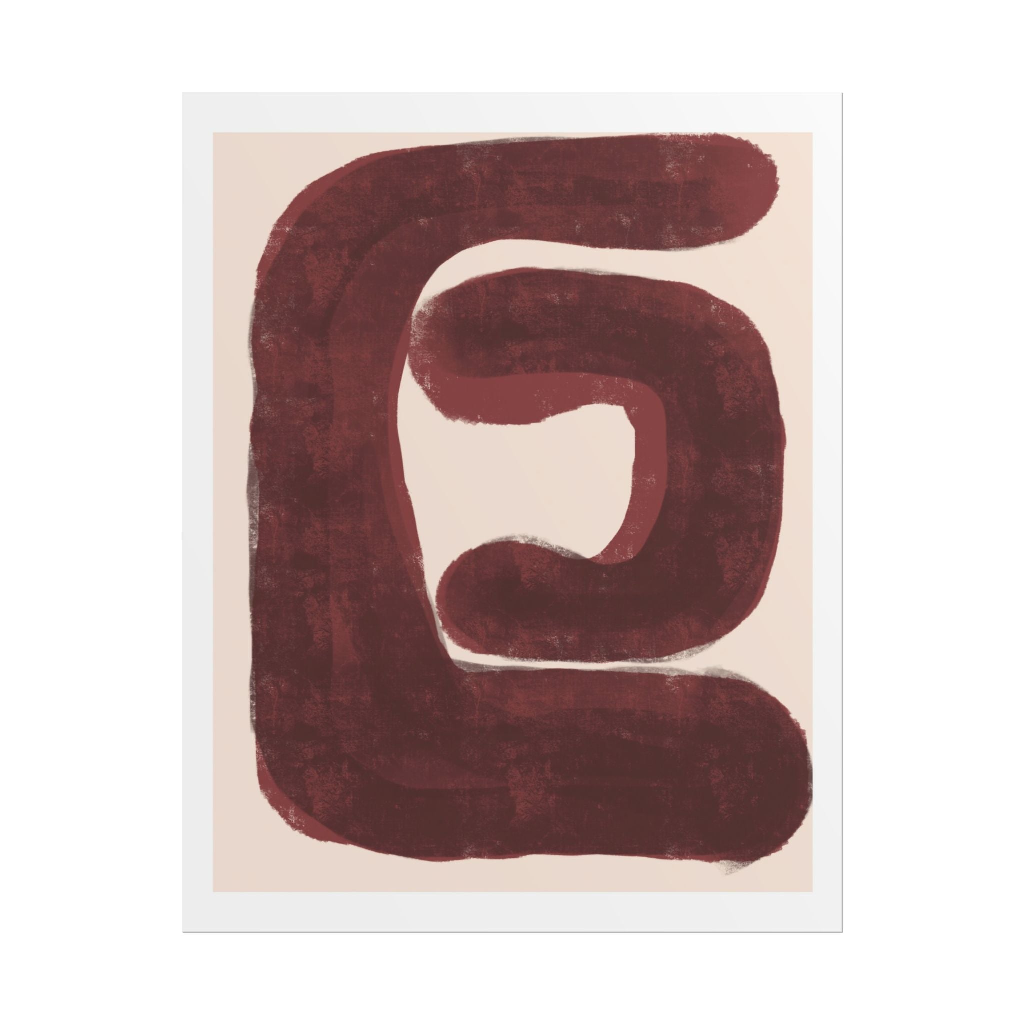 Burgundy Echo Form - Poster