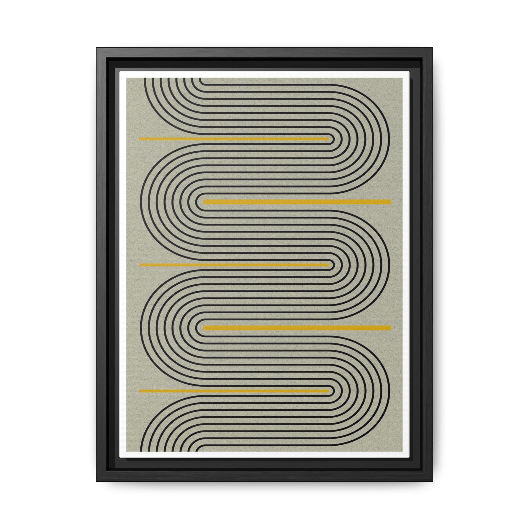 Golden Current Geometry - Framed