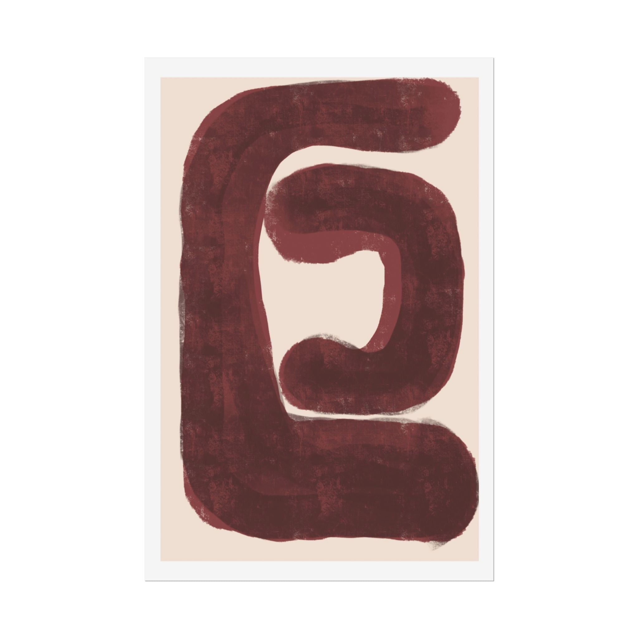 Burgundy Echo Form - Poster
