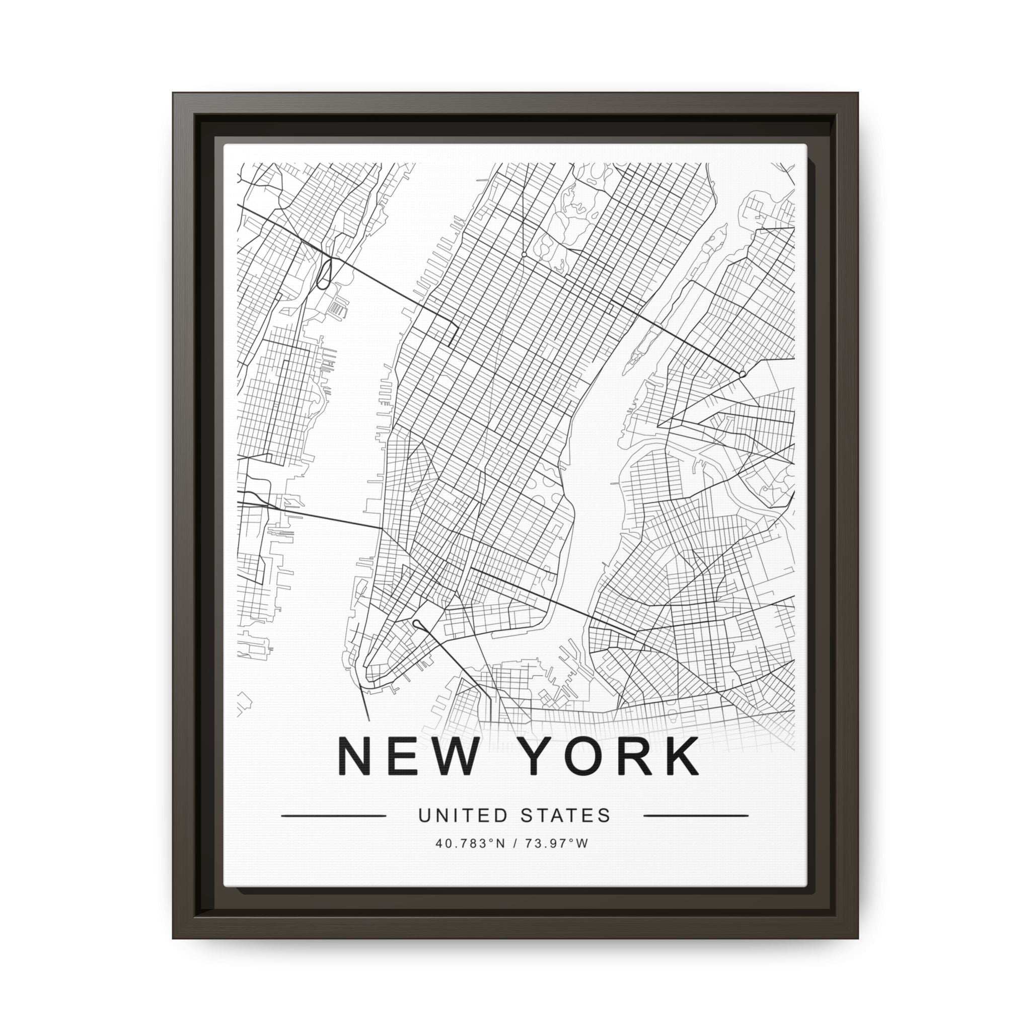 Metropolitan Gridline Reverie - Framed
