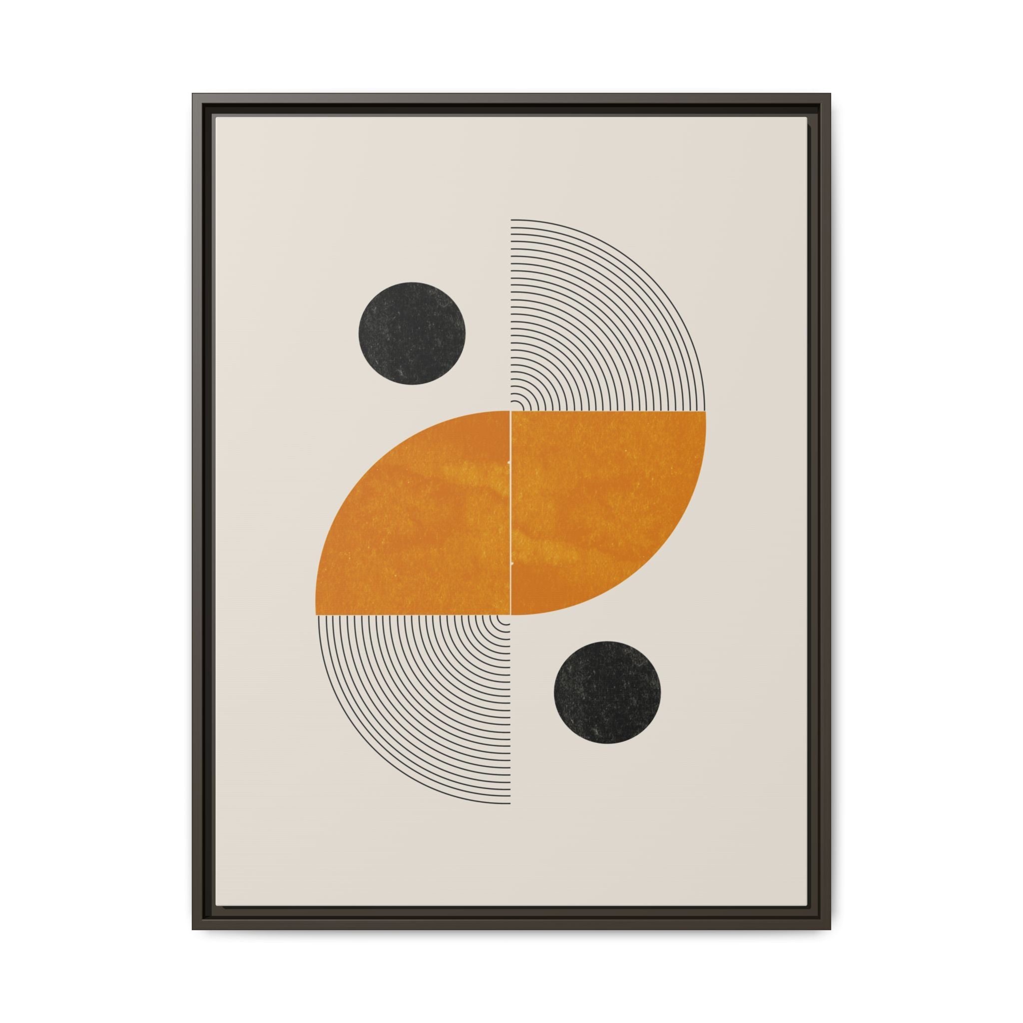 Amber Orbit Balance - Framed