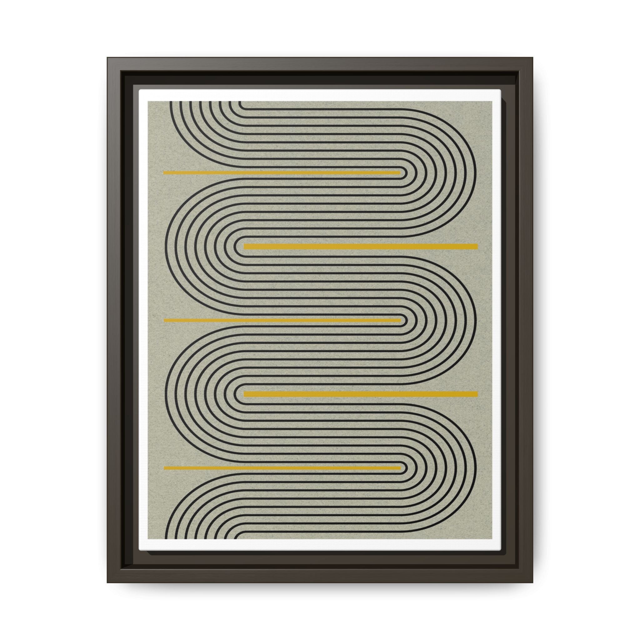 Golden Current Geometry - Framed