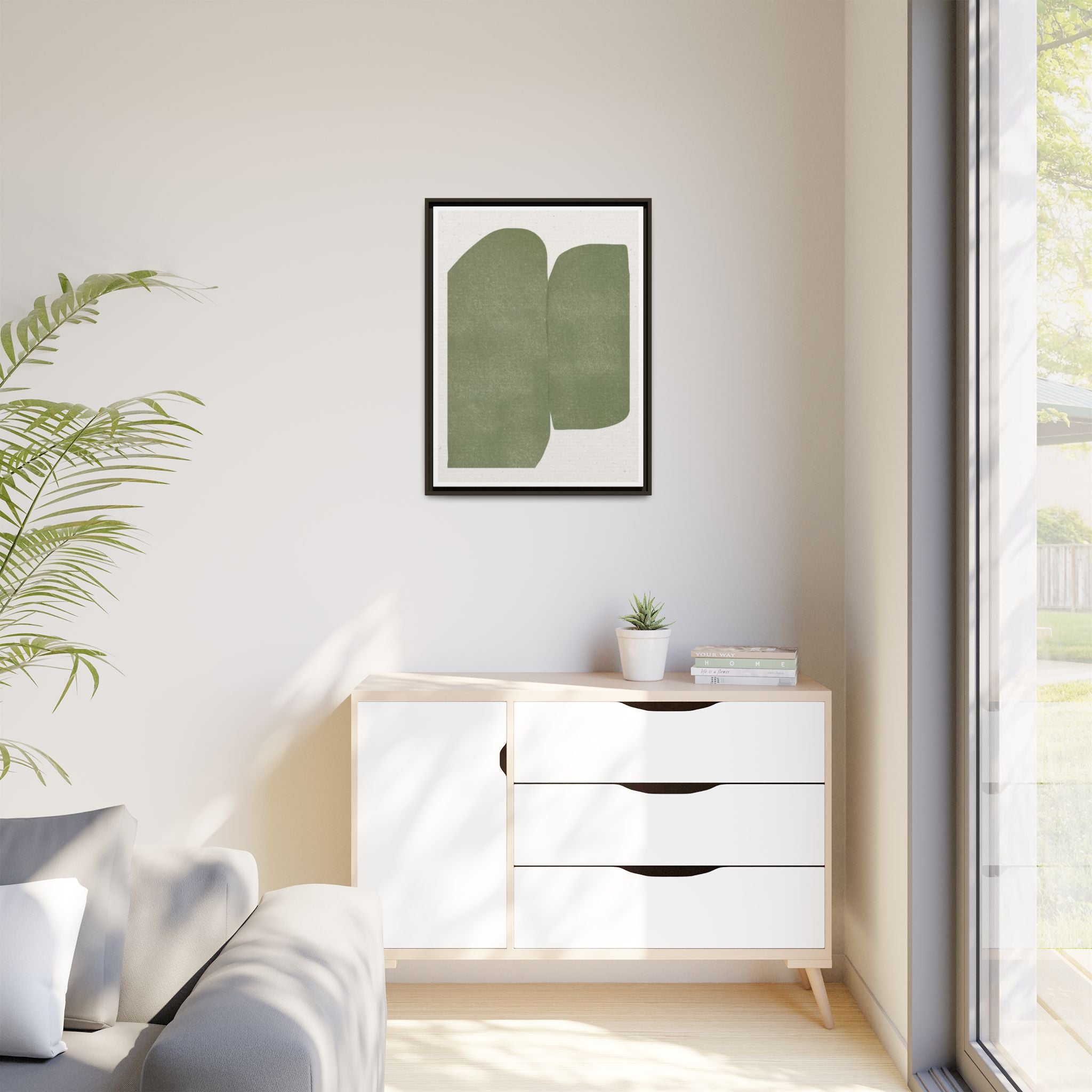 Sage Monolith Whisper - Framed