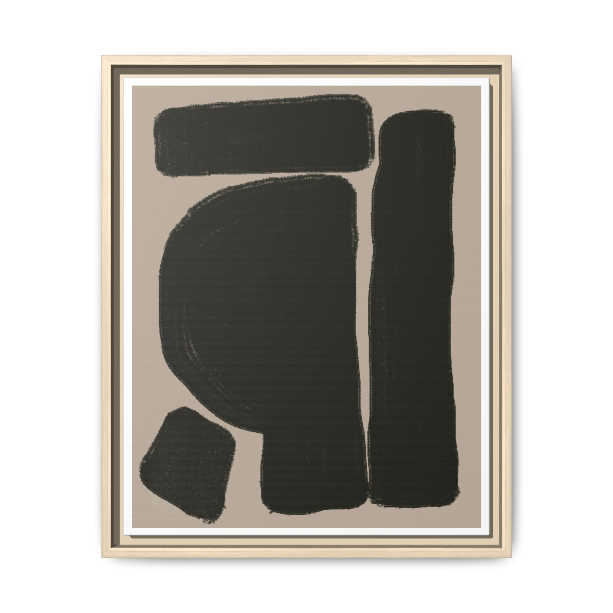 Velvet Obsidian Forms - Framed