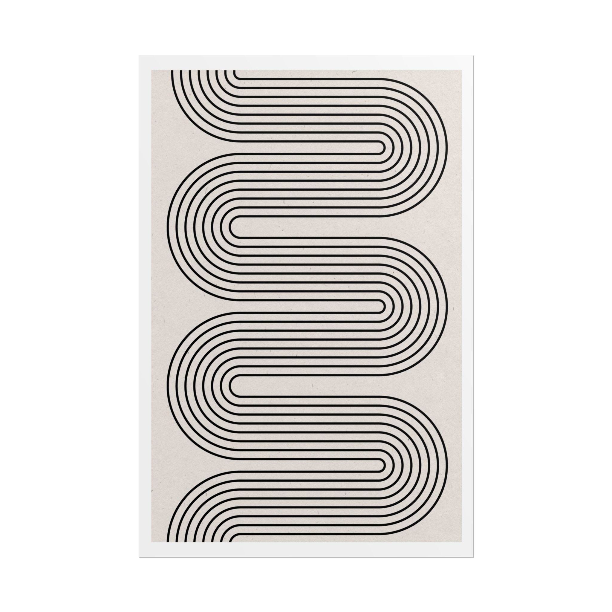 Monoline Rhythm Cascade - Poster