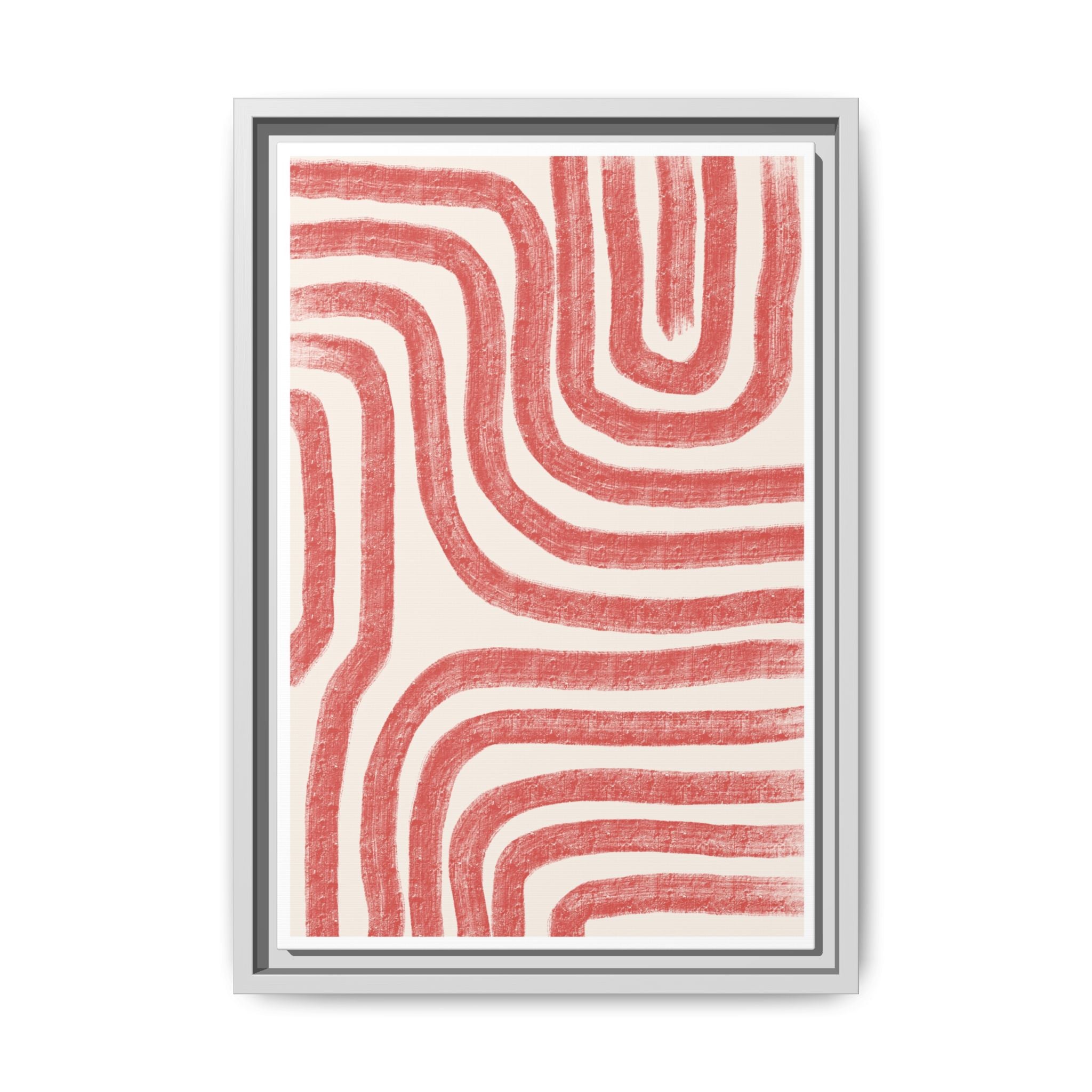 Coral Drift Pathways - Framed