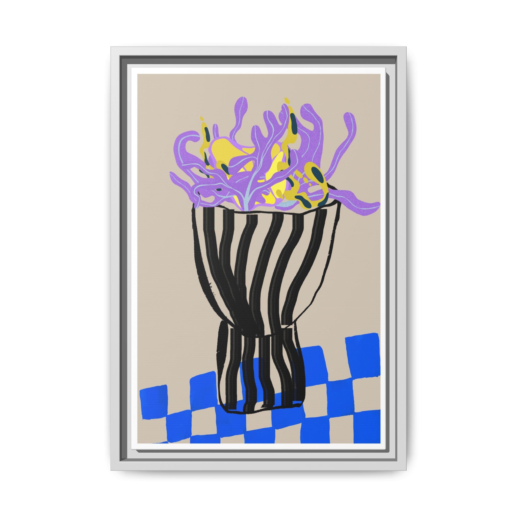 Lavender Coral Mirage - Framed