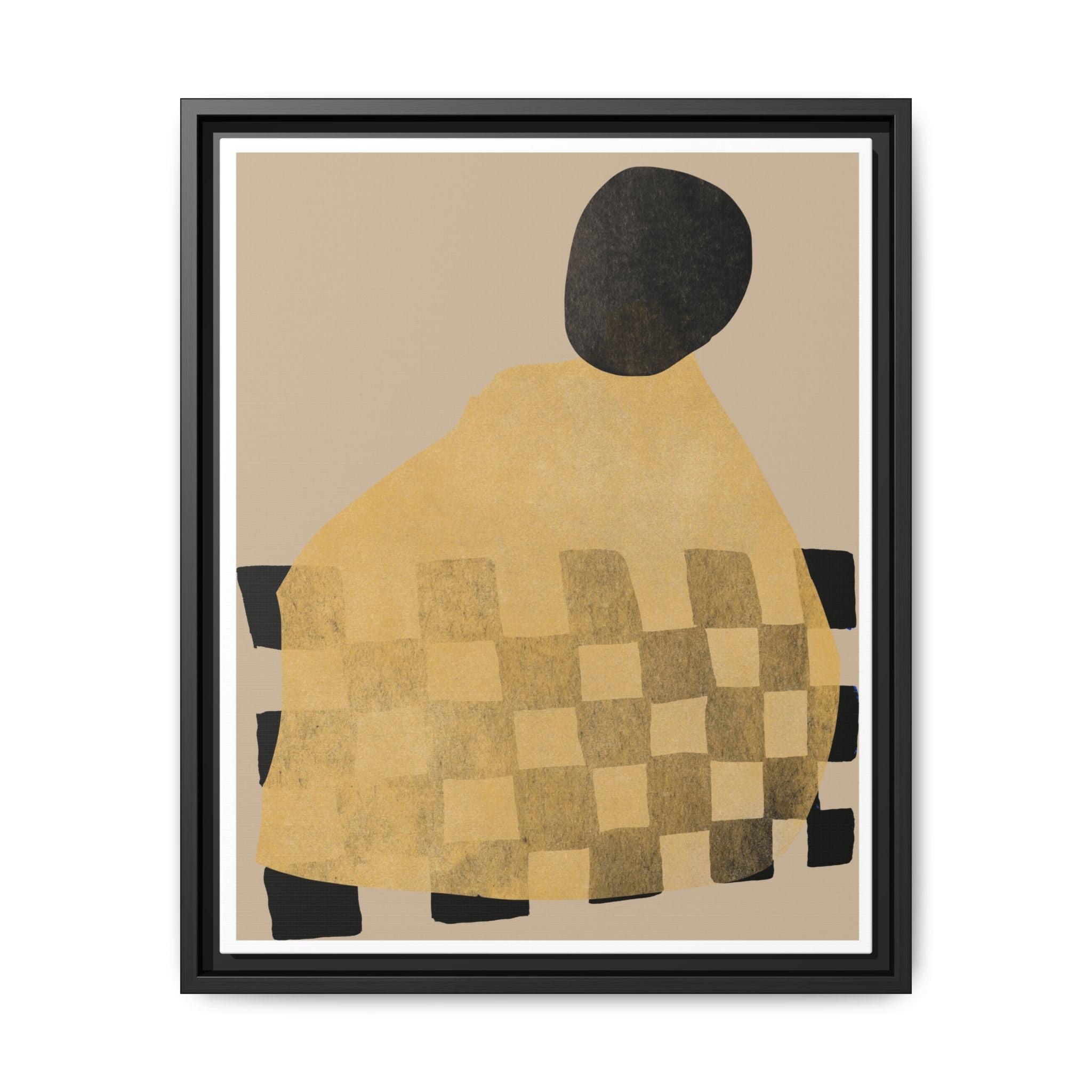 Golden Hearth Pattern Drift - Framed
