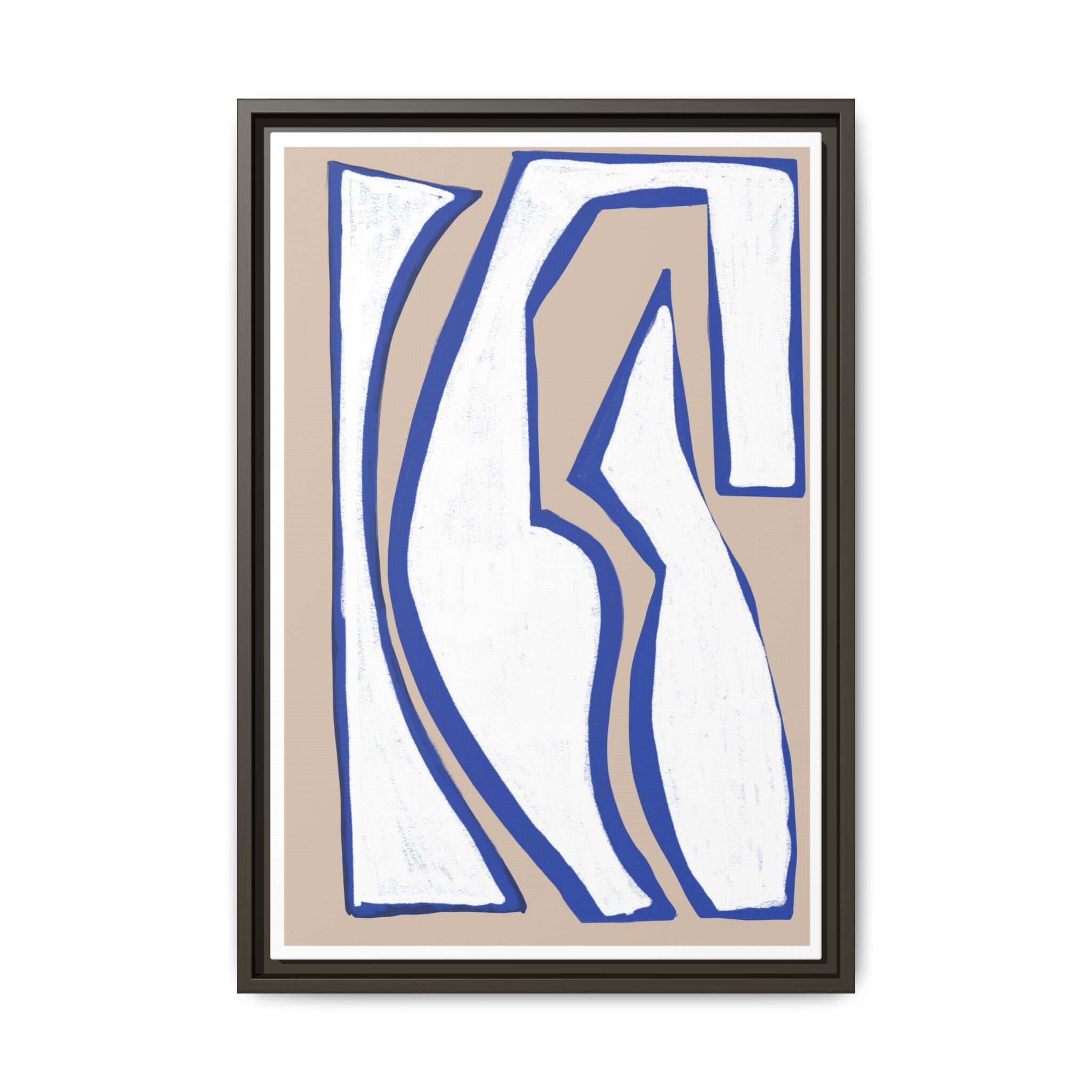 Cobalt Form Continuum - Framed