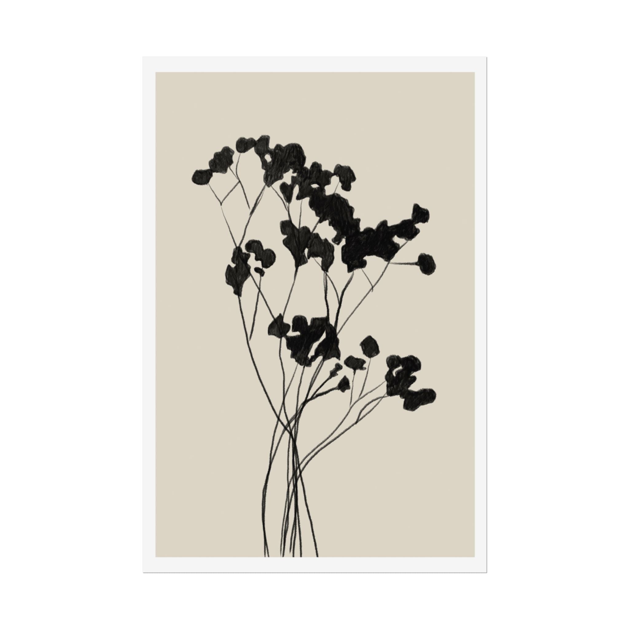 Velvet Bloom Silhouettes - Poster