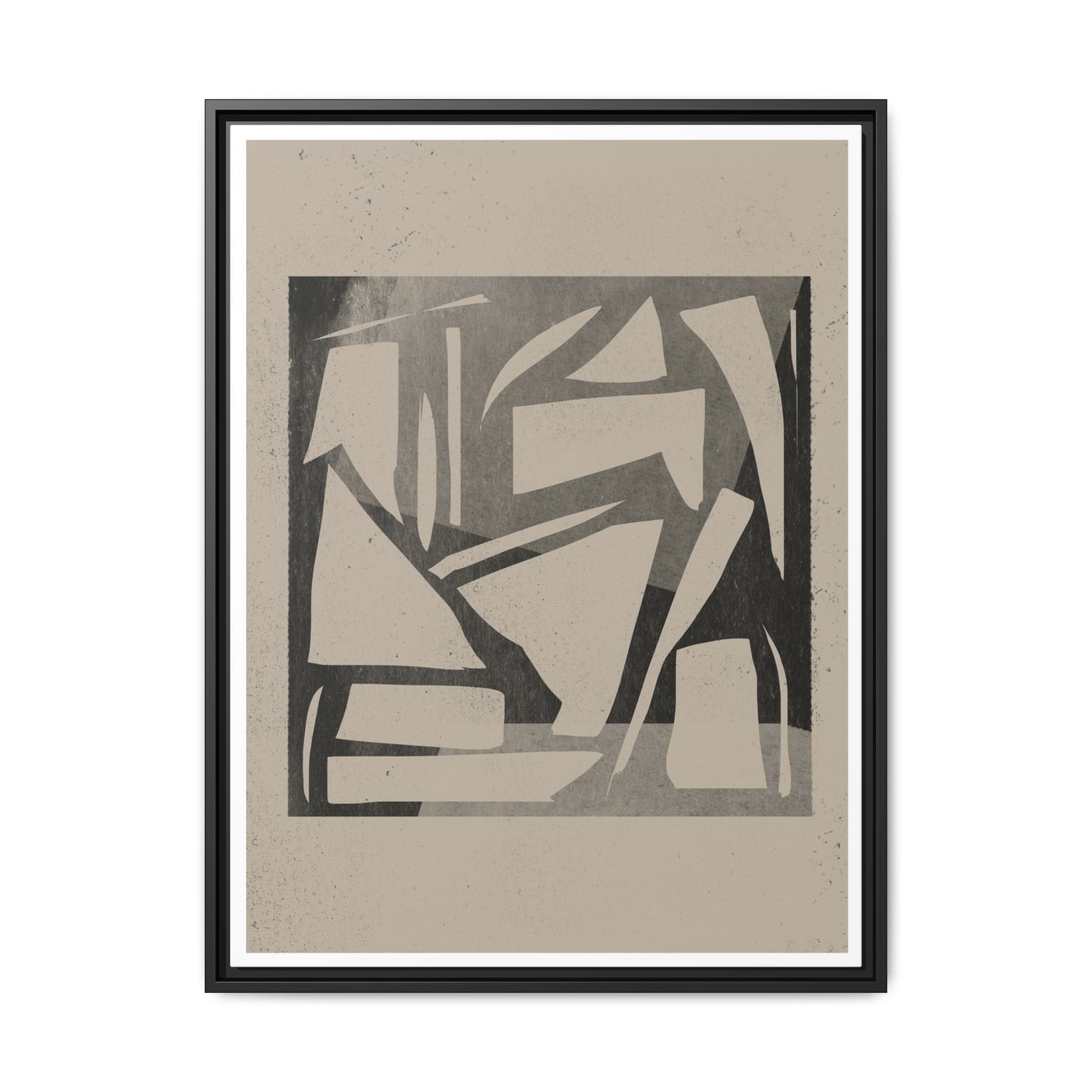 Shadow Fragment Rhythm Study - Framed