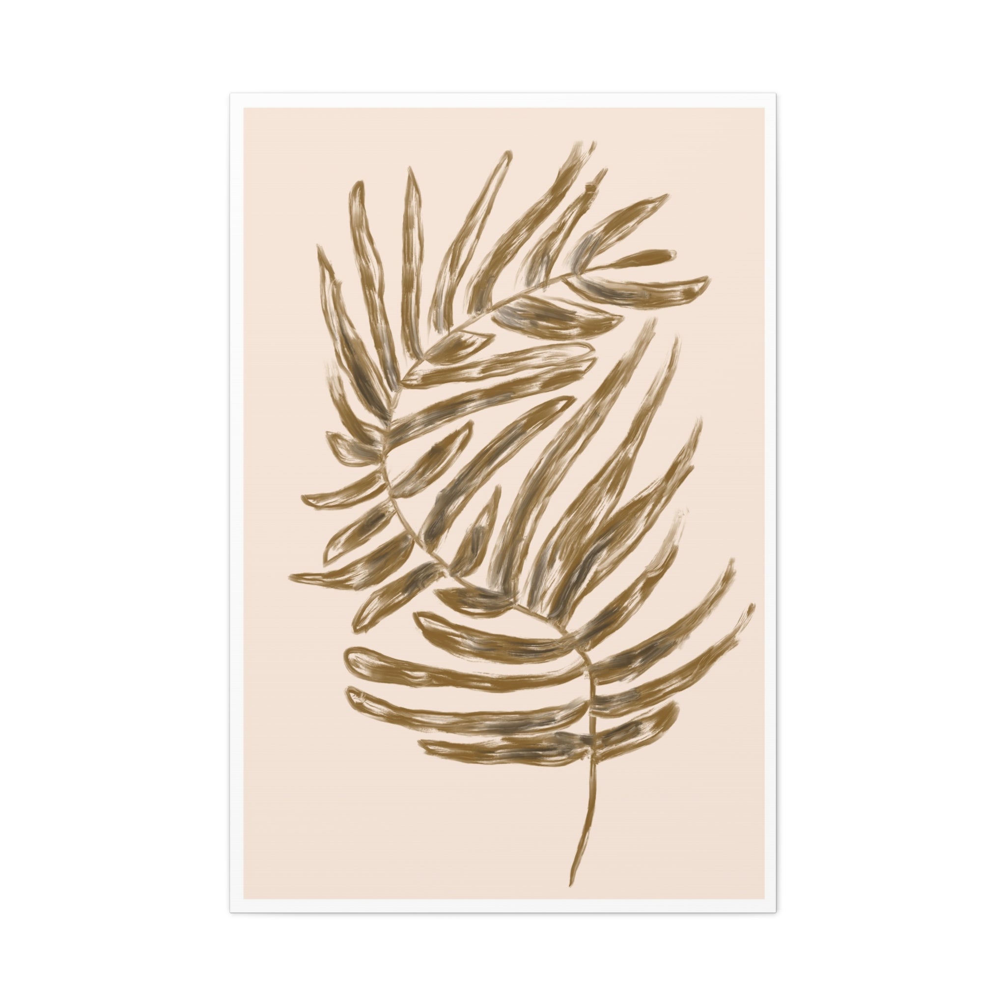 Golden Frond Reverie - Canvas