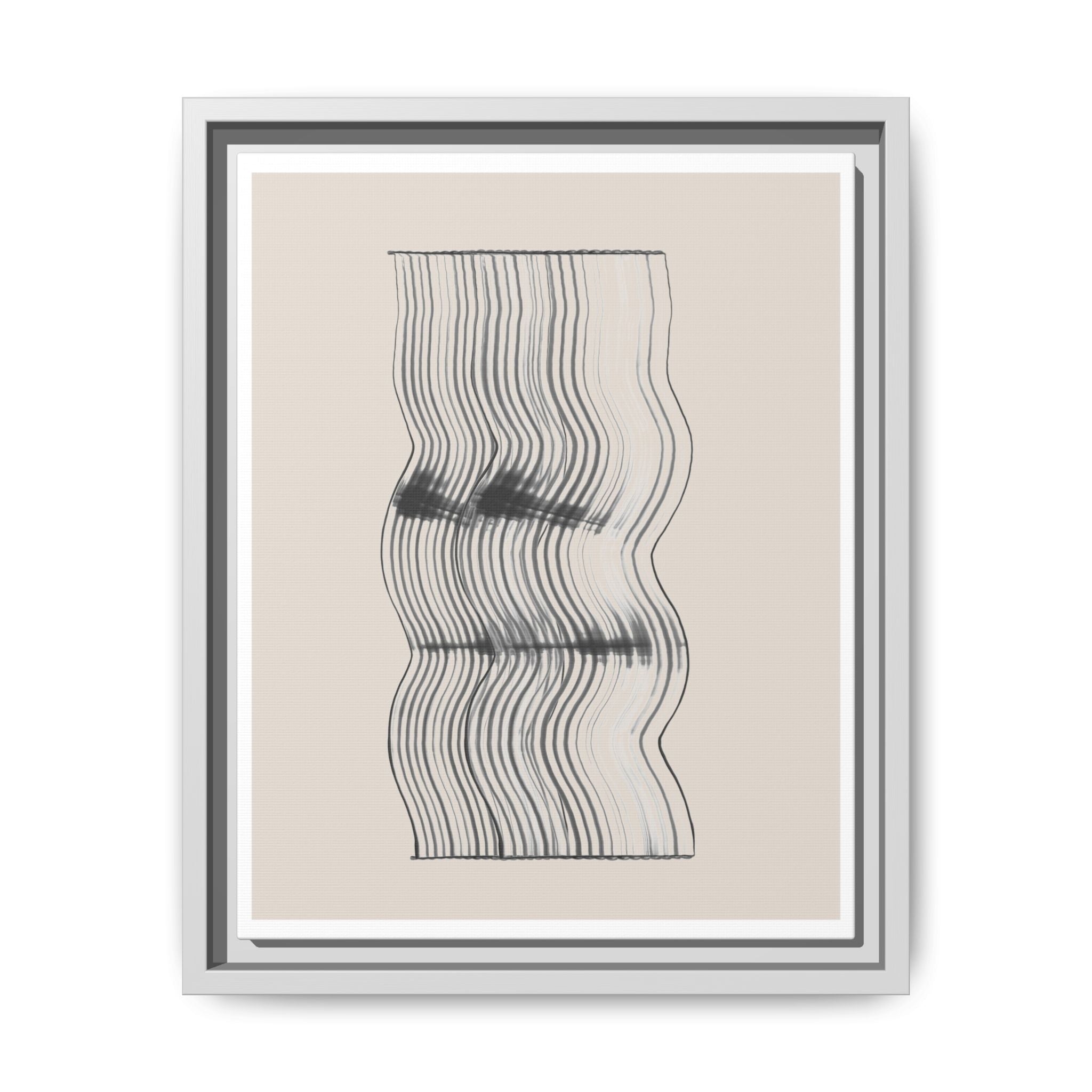 Velvet Ripple Linework Flow - Framed
